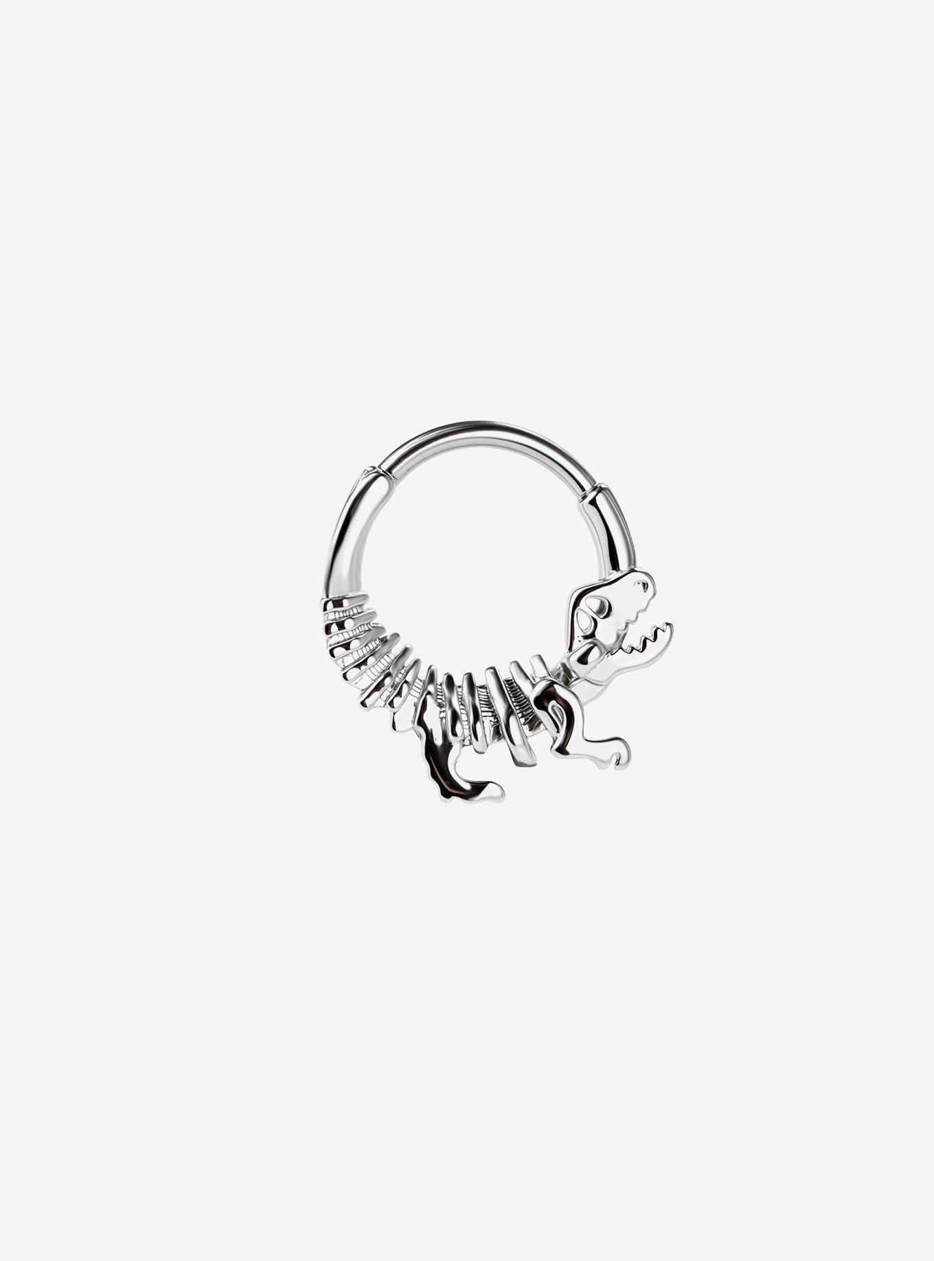 16G Steel Dinosaur Skeleton Hinged Clicker, , hi-res