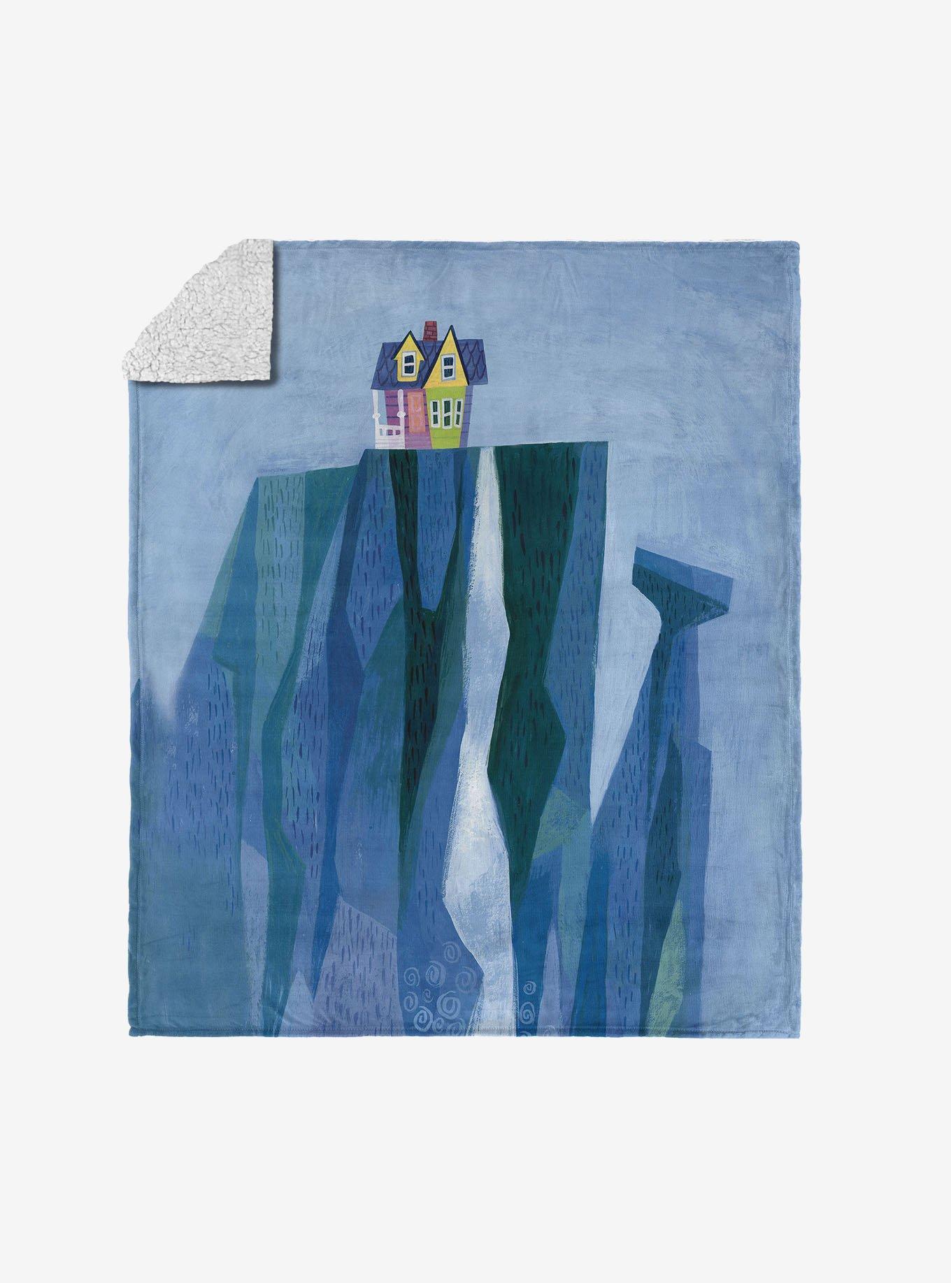 Disney Up Touched Down Silk Touch Sherpa Throw Blanket, , hi-res