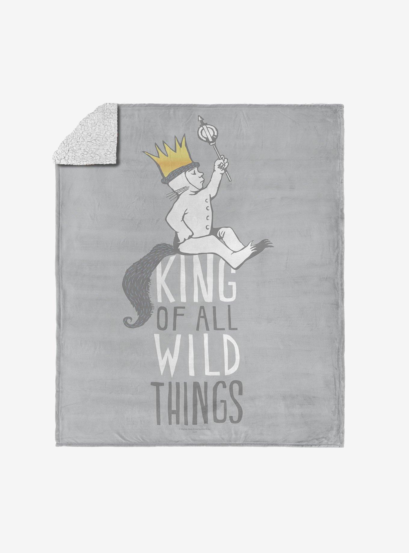 Where The Wild Things Are King Of All Silk Touch Sherpa Throw Blanket, , hi-res