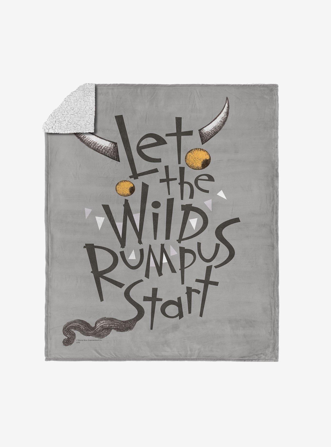Where The Wild Things Are Wild Rumpus Silk Touch Sherpa Throw Blanket, , hi-res