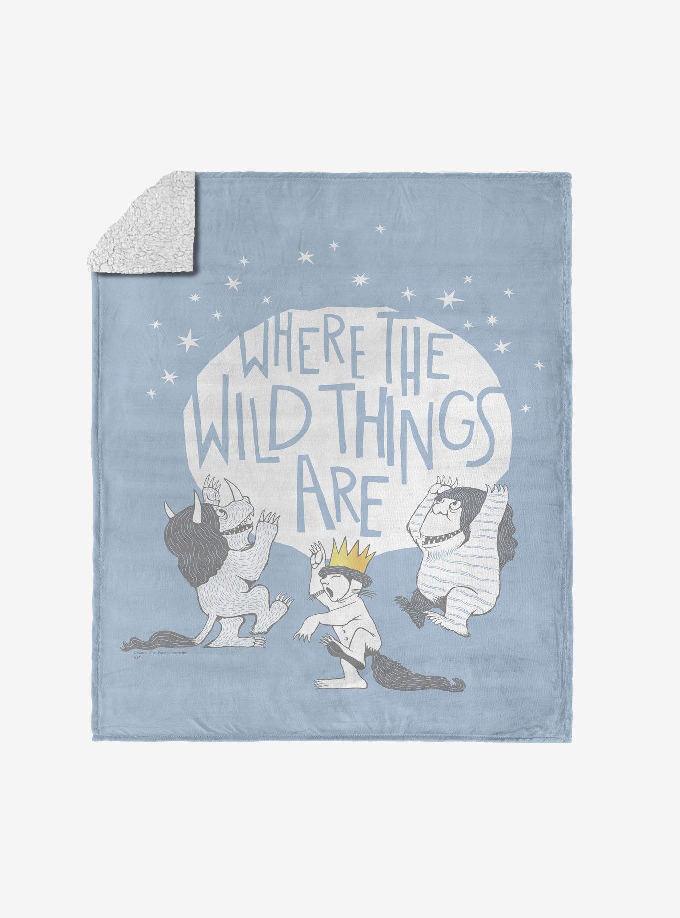 Where The Wild Things Are Wild Things Silk Touch Sherpa Throw Blanket, , hi-res