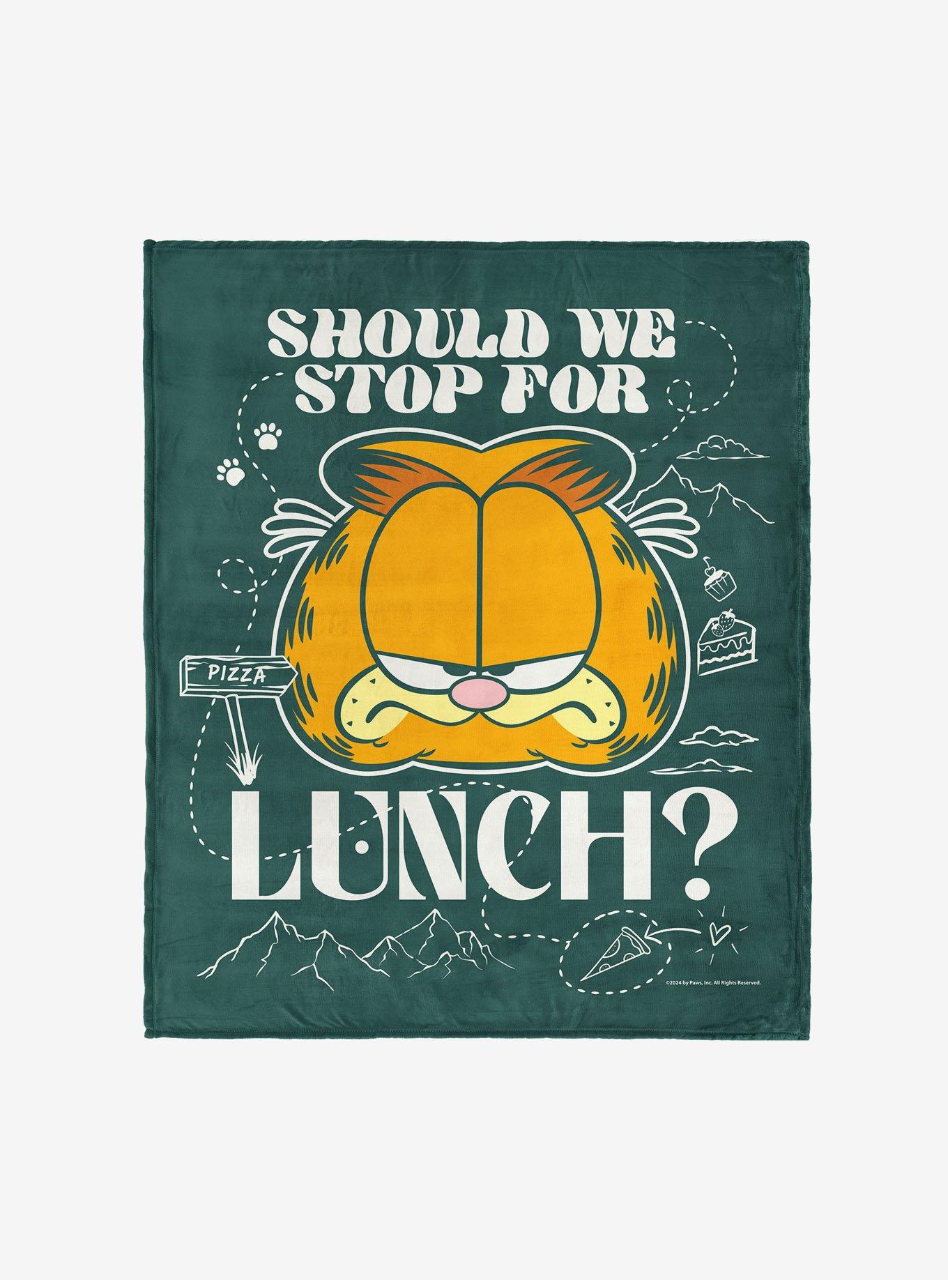 Garfield Stop For Lunch 50x60" Silk Touch Throw Blanket, , hi-res