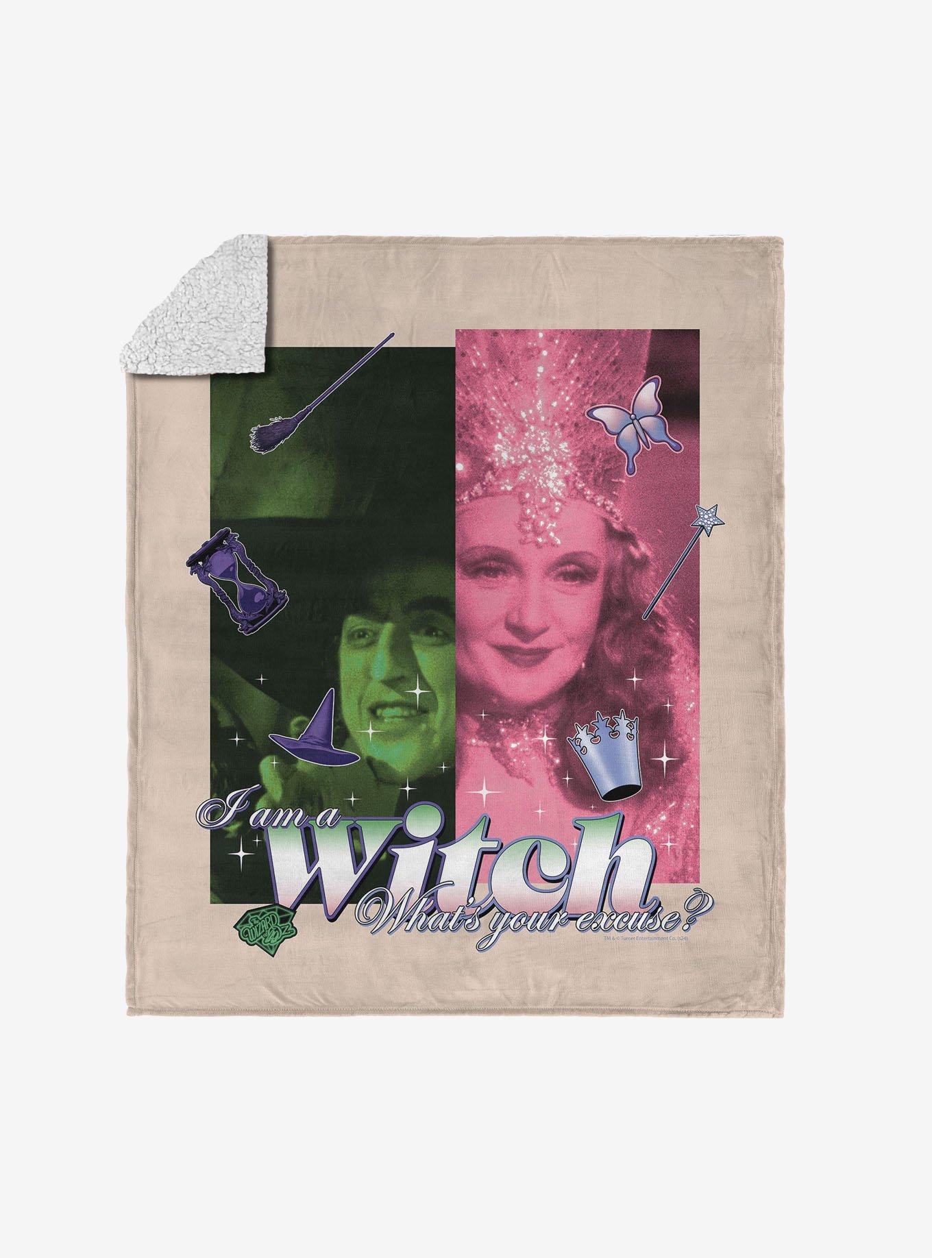 The Wizard of Oz What's Your Excuse Silk Touch Sherpa Throw Blanket, , hi-res