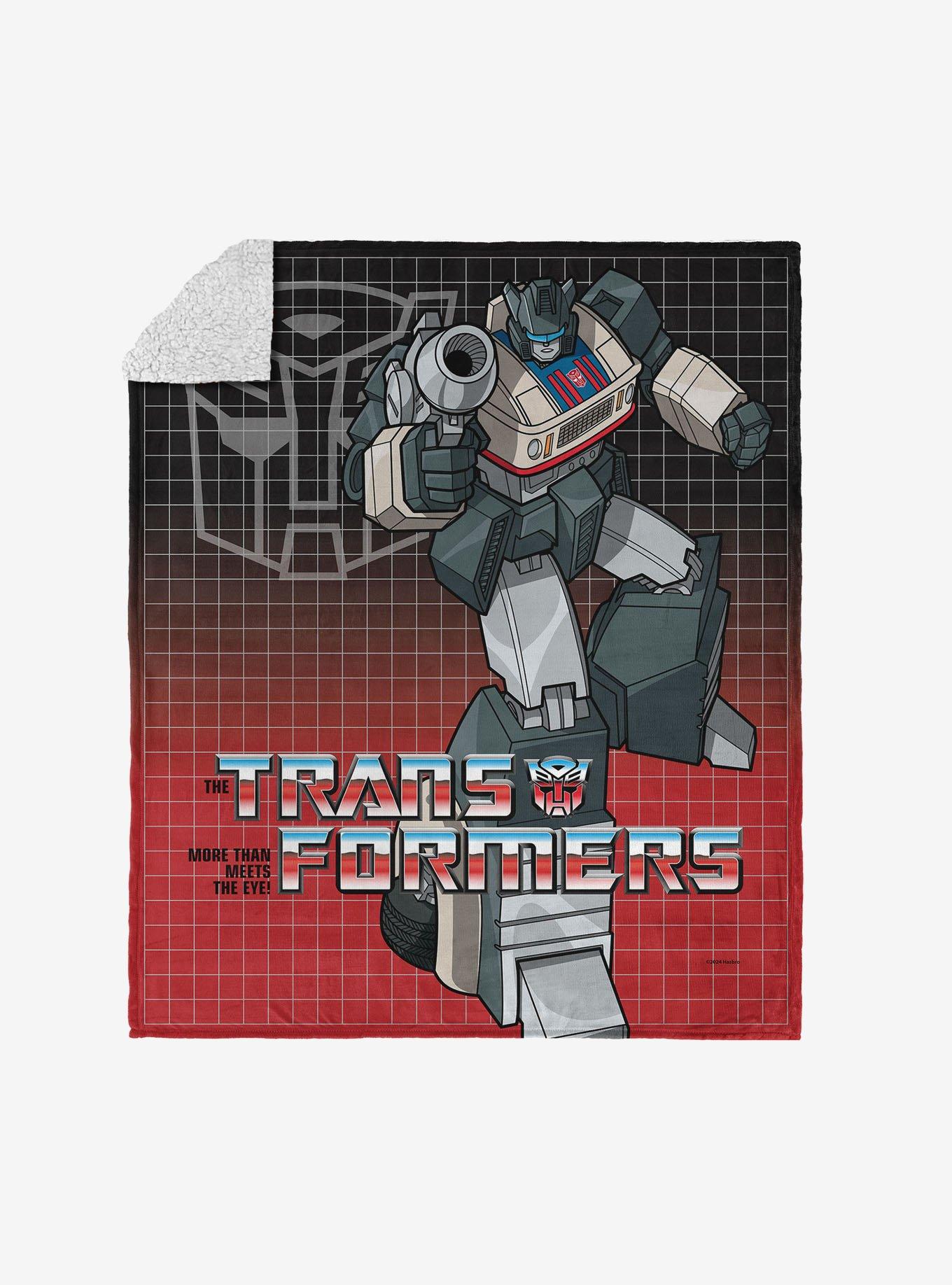 Transformers G1 Grid Bumblebee Silk Touch Sherpa Throw Blanket, , hi-res