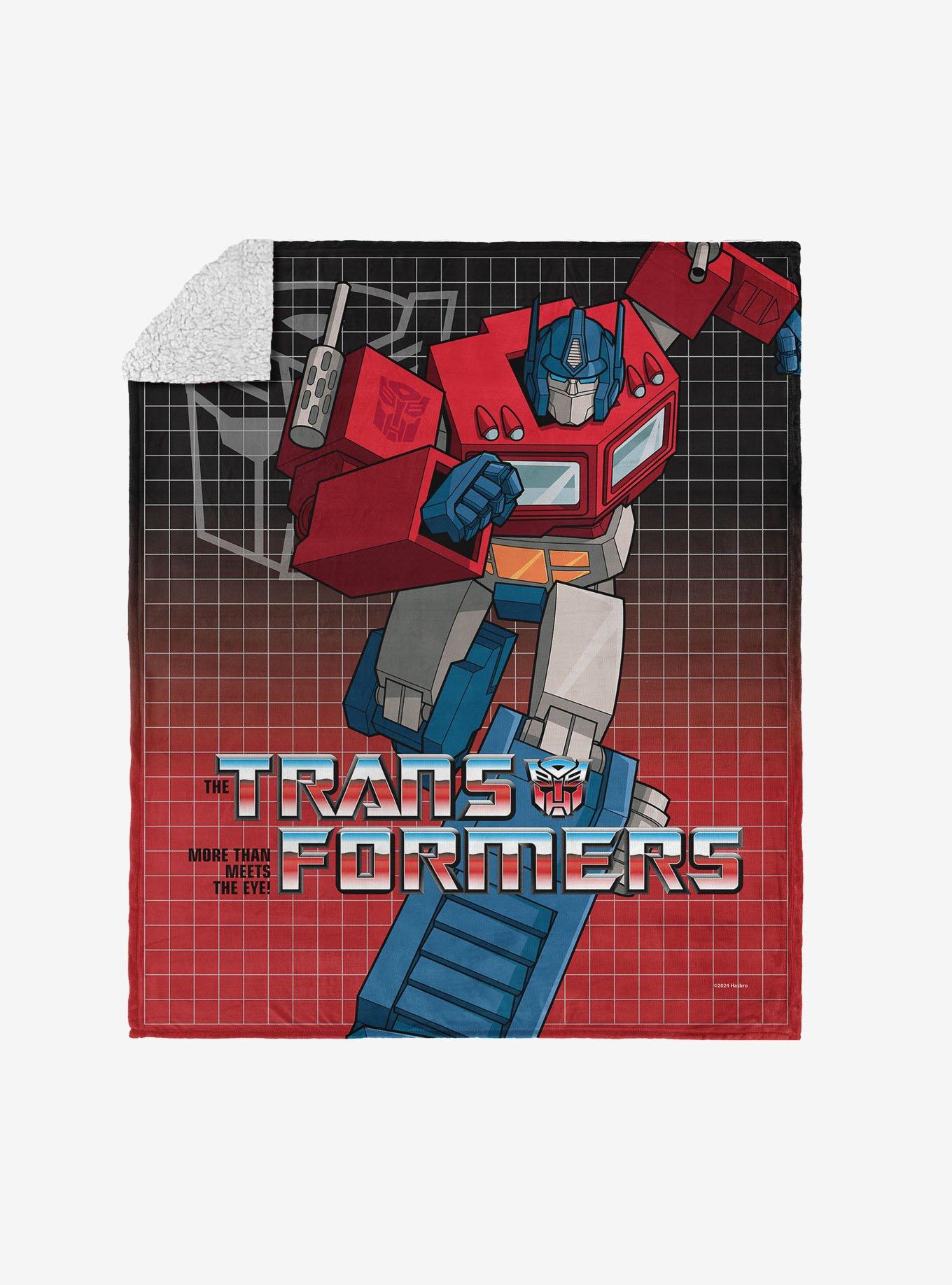 Transformers G1 Grid Megatron Silk Touch Sherpa Throw Blanket, , hi-res