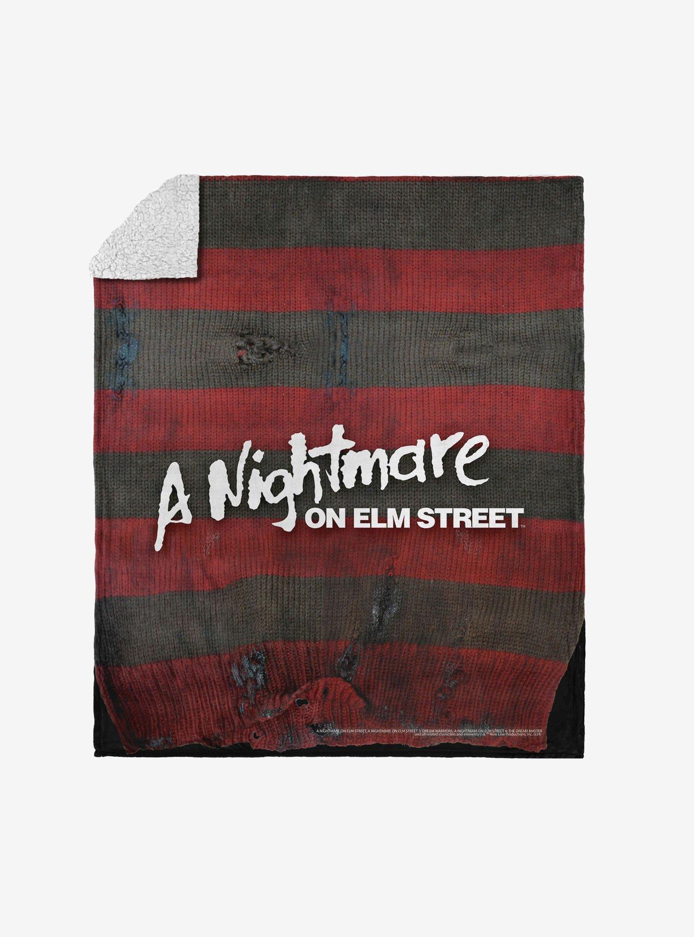 A Nightmare On Elm Street Sweater Silk Touch Sherpa Throw Blanket, , hi-res