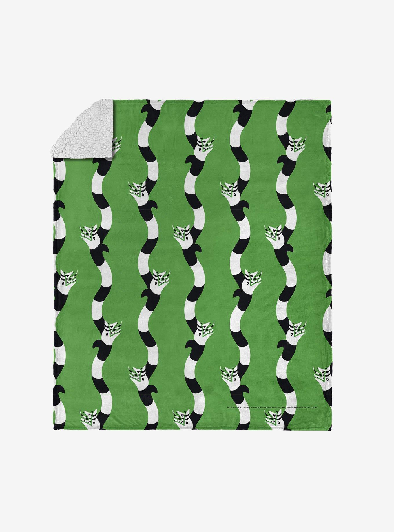 Beetlejuice No Rules Silk Touch Sherpa Throw Blanket, , hi-res