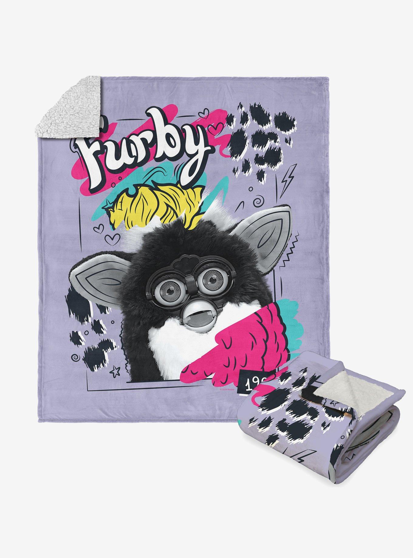 Furby 1998 Silk Touch Sherpa Throw Blanket, , hi-res