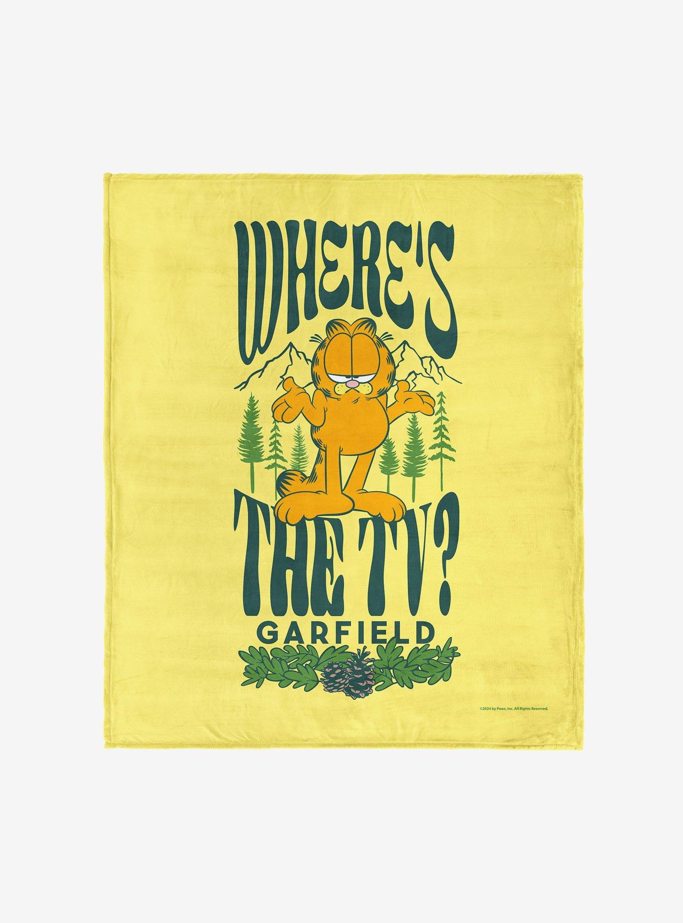 Garfield Where's The TV 50x60" Silk Touch Throw Blanket, , hi-res