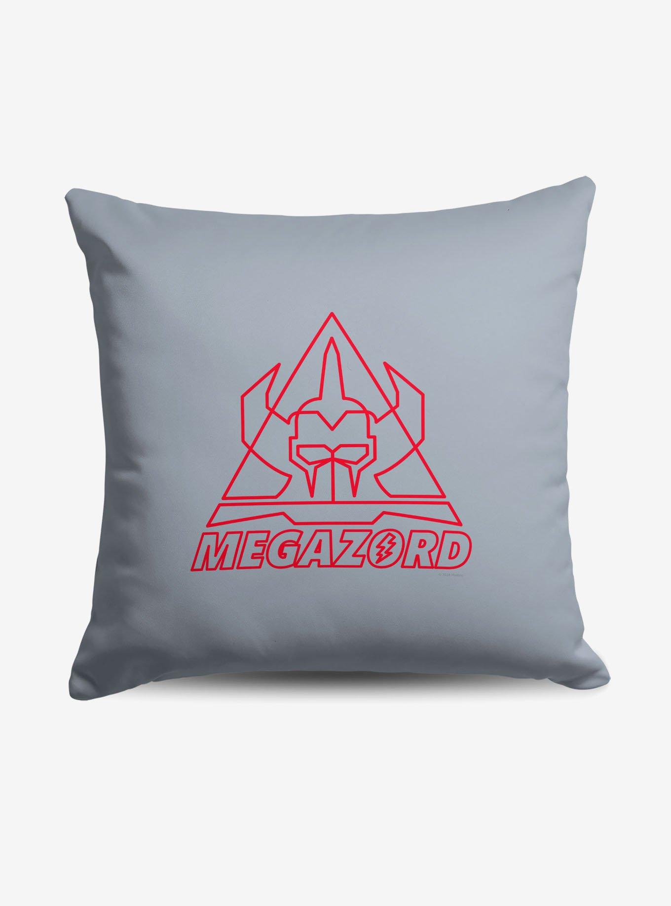 Mighty Morphin Power Rangers Megazord Line Art Throw Pillow, , hi-res