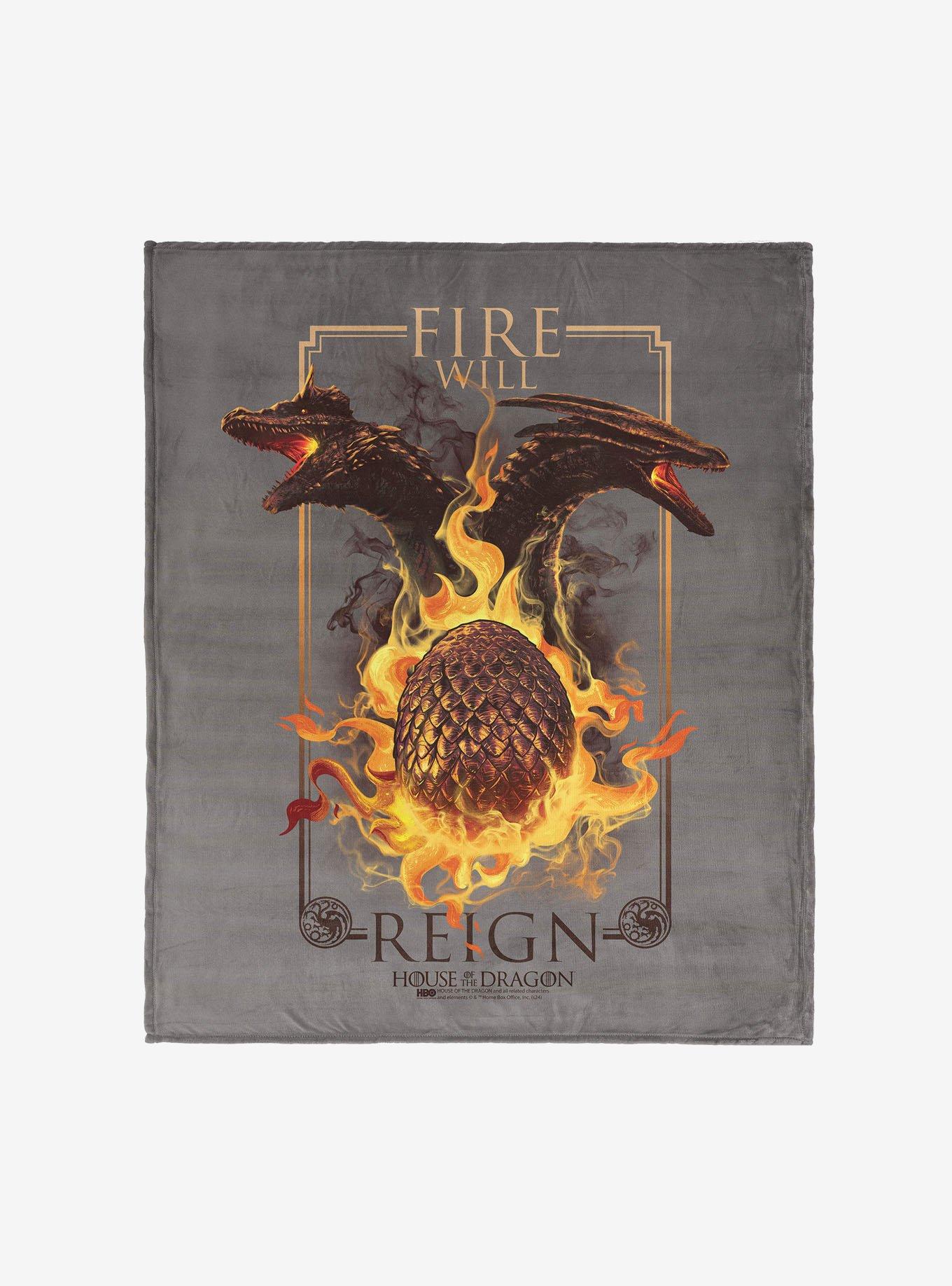 House of the Dragon Let It Reign 50x60" Silk Touch Throw Blanket, , hi-res