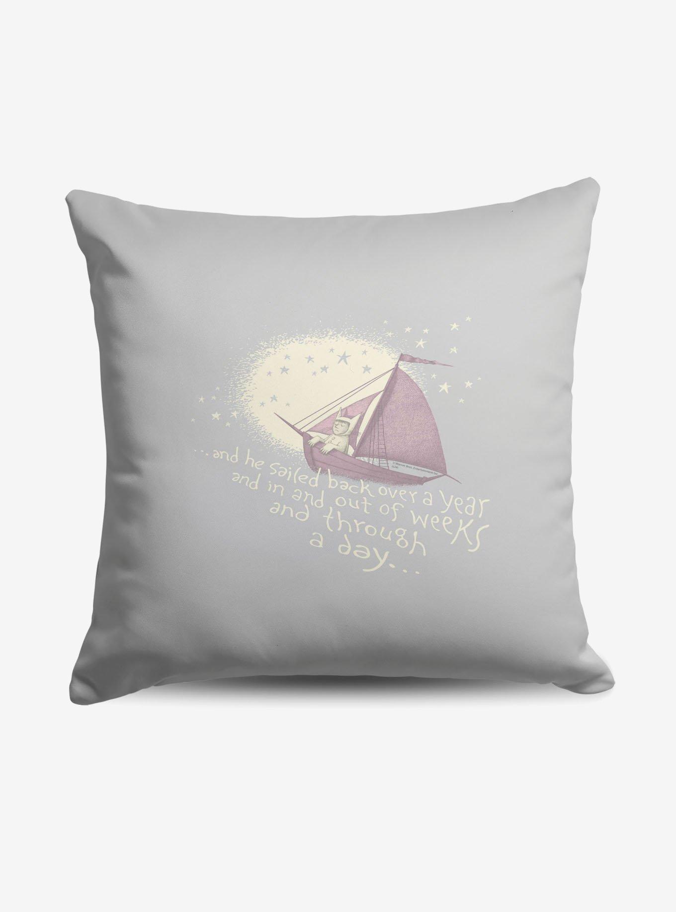 Where The Wild Things Are He Sailed Throw Pillow, , hi-res