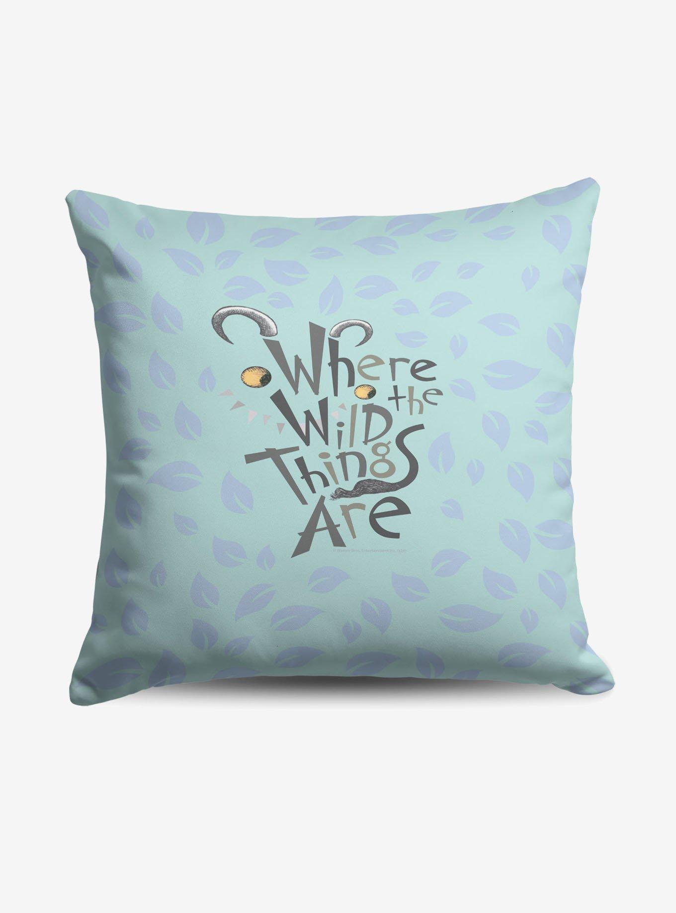 Where The Wild Things Are In The Leaves Throw Pillow, , hi-res