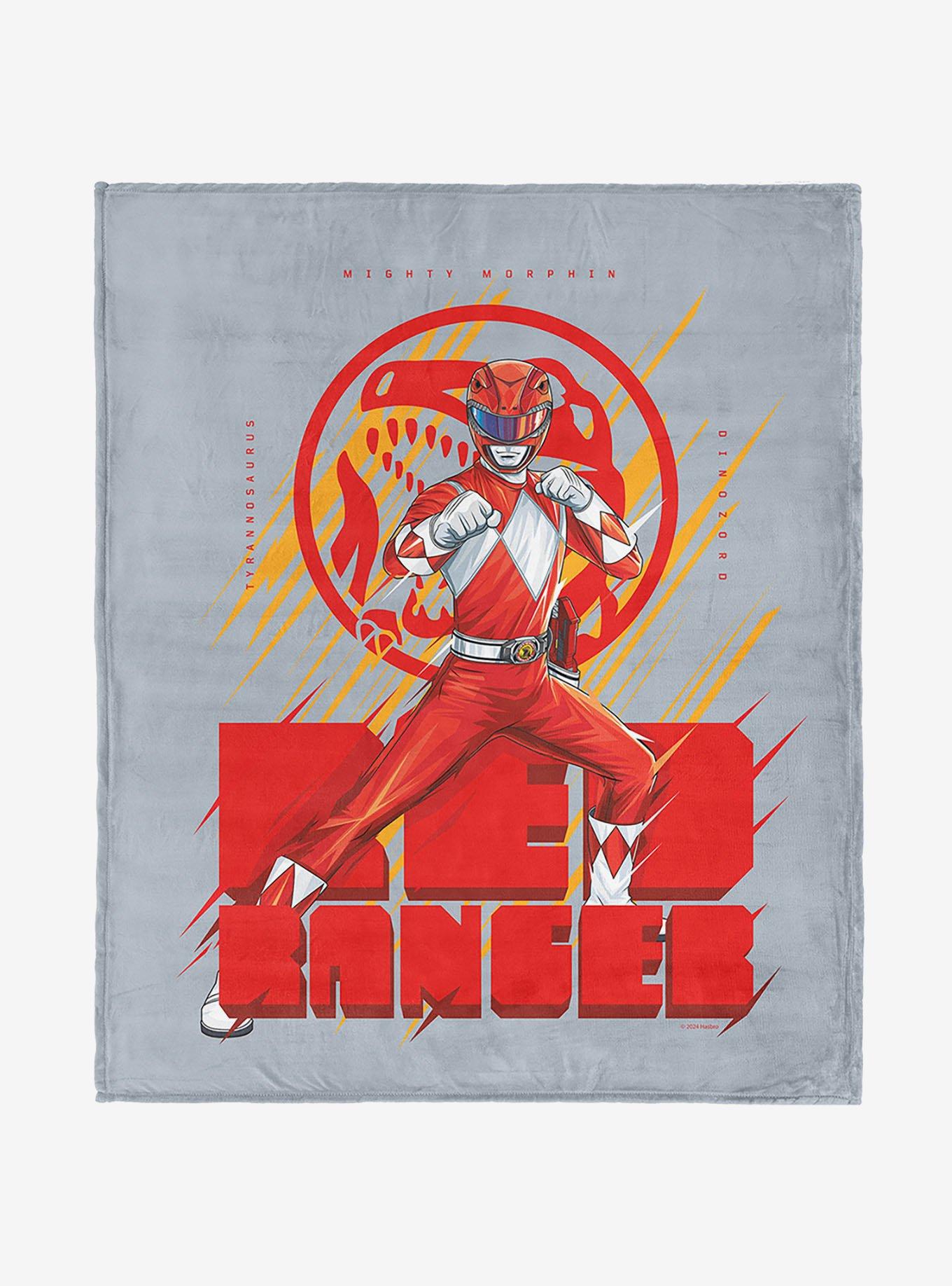 Mighty Morphin Power Rangers Red Ranger 40x50" Silk Touch Throw Blanket, , hi-res