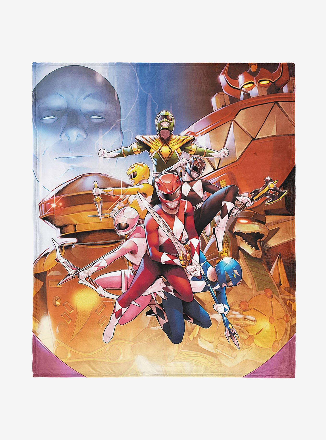 Mighty Morphin Power Rangers Vintage Rangers 40x50" Silk Touch Throw Blanket, , hi-res