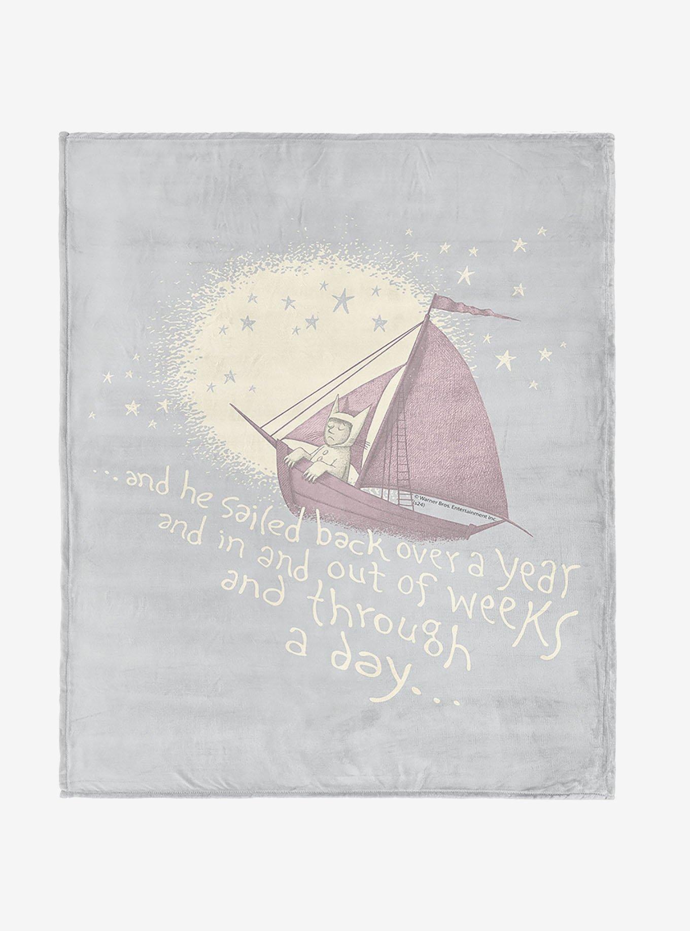 Where The Wild Things Are He Sailed 40x50" Silk Touch Throw Blanket, , hi-res
