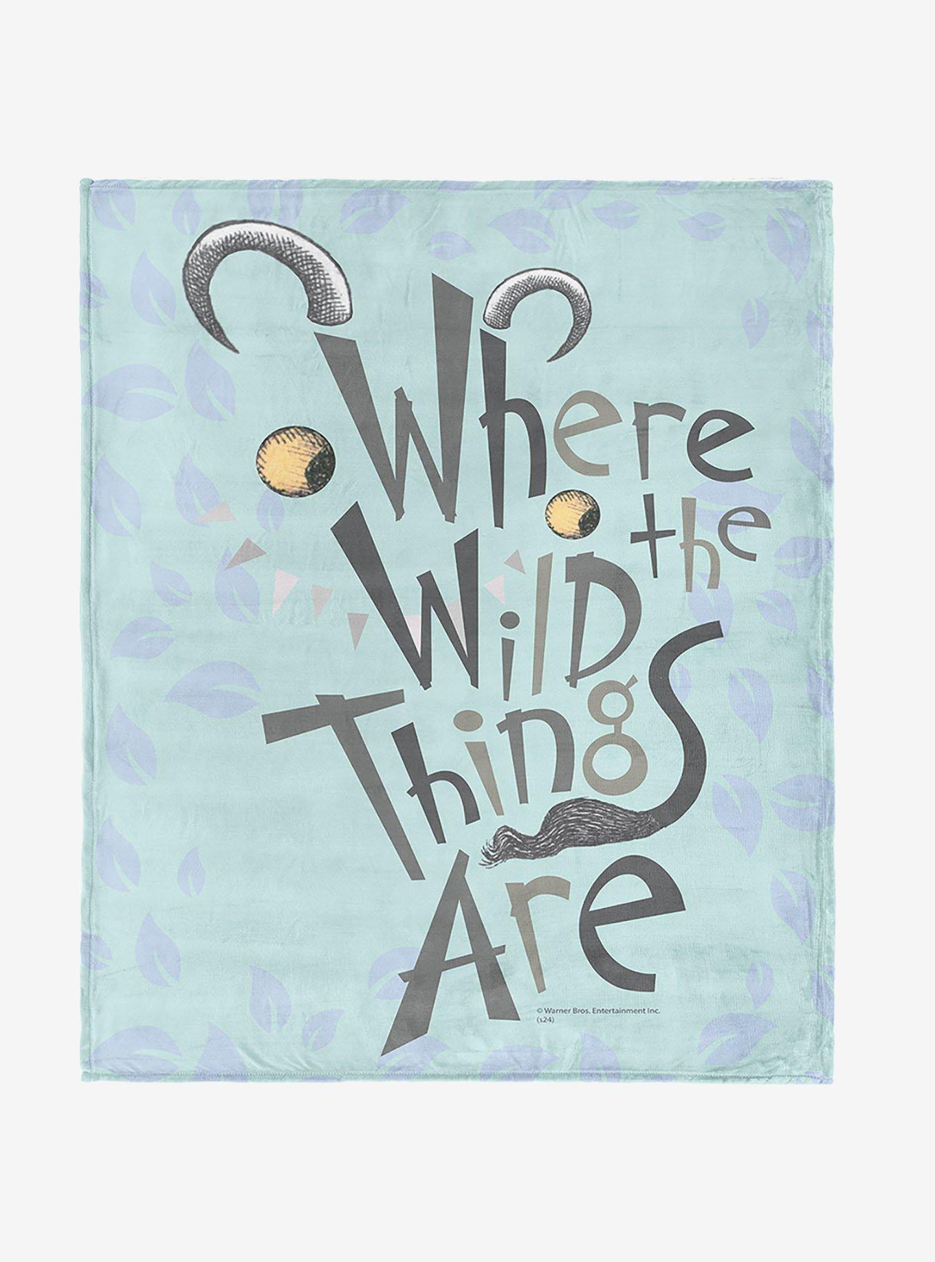 Where The Wild Things Are In The Leaves 40x50" Silk Touch Throw Blanket, , hi-res