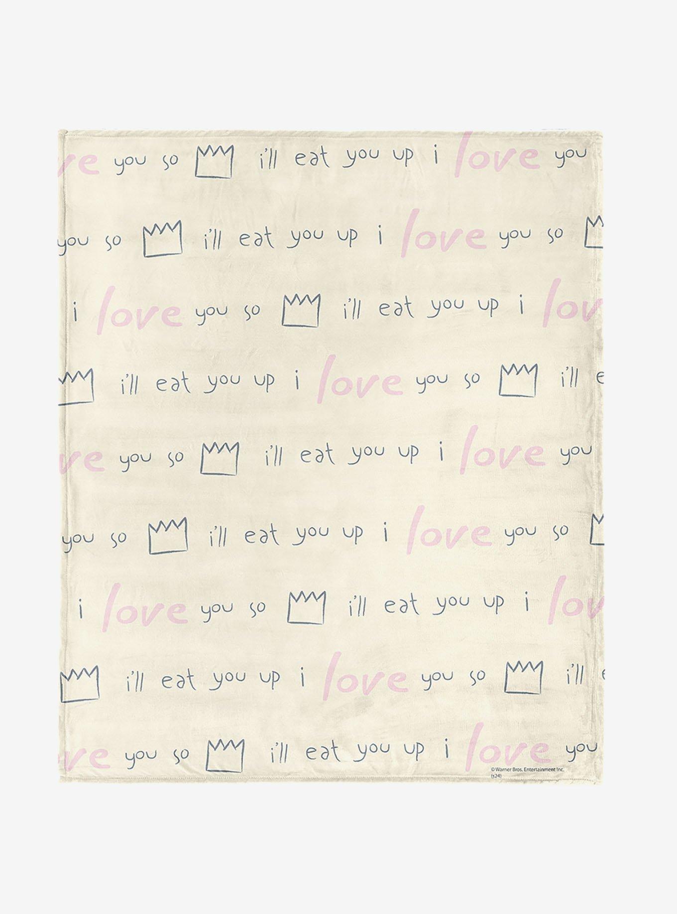 Where The Wild Things Are We'll Eat You Up 40x50" Silk Touch Throw Blanket, , hi-res