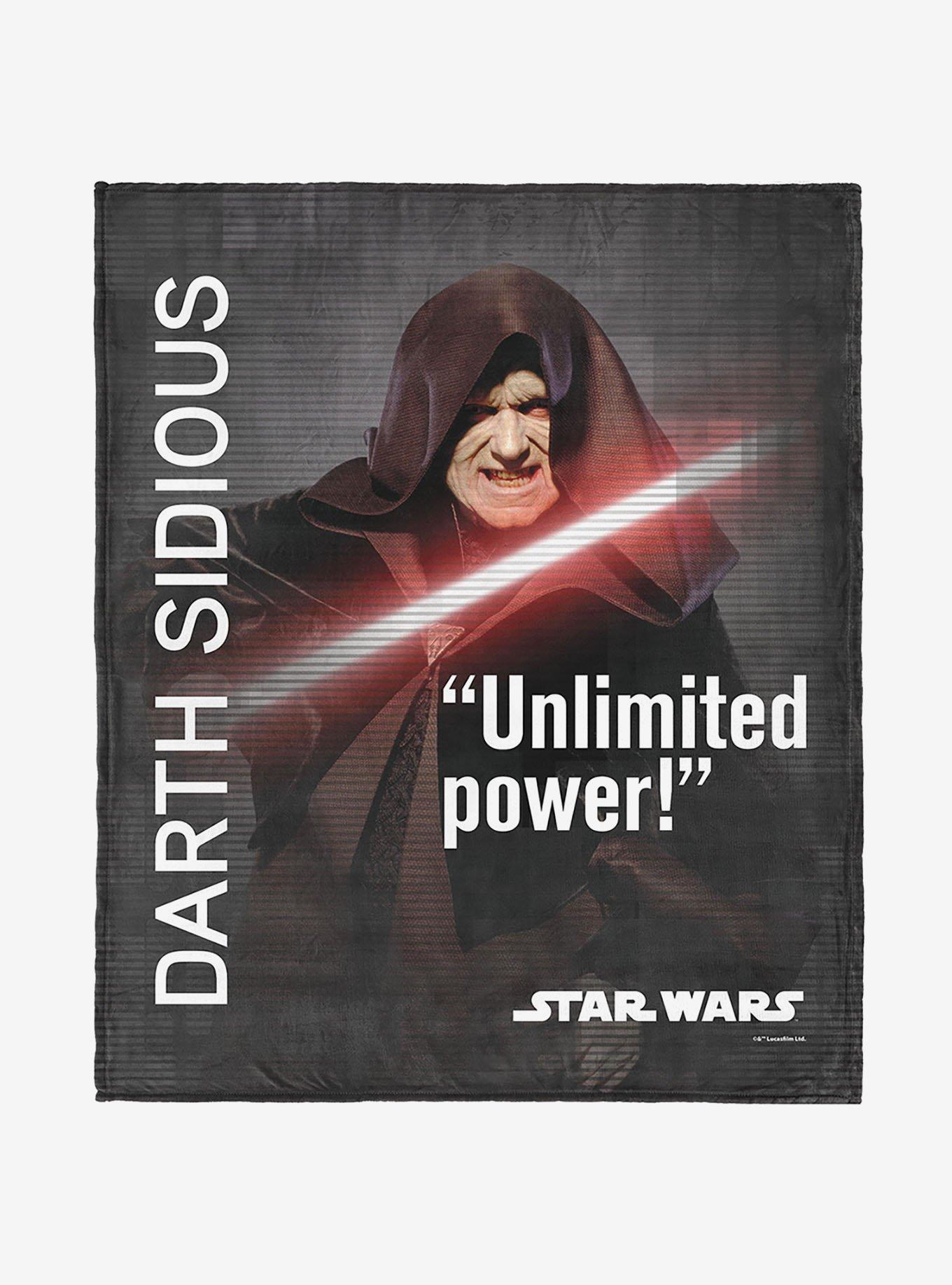 Star Wars Classic Quotes Darth Sidious 40x50" Silk Touch Throw Blanket, , hi-res