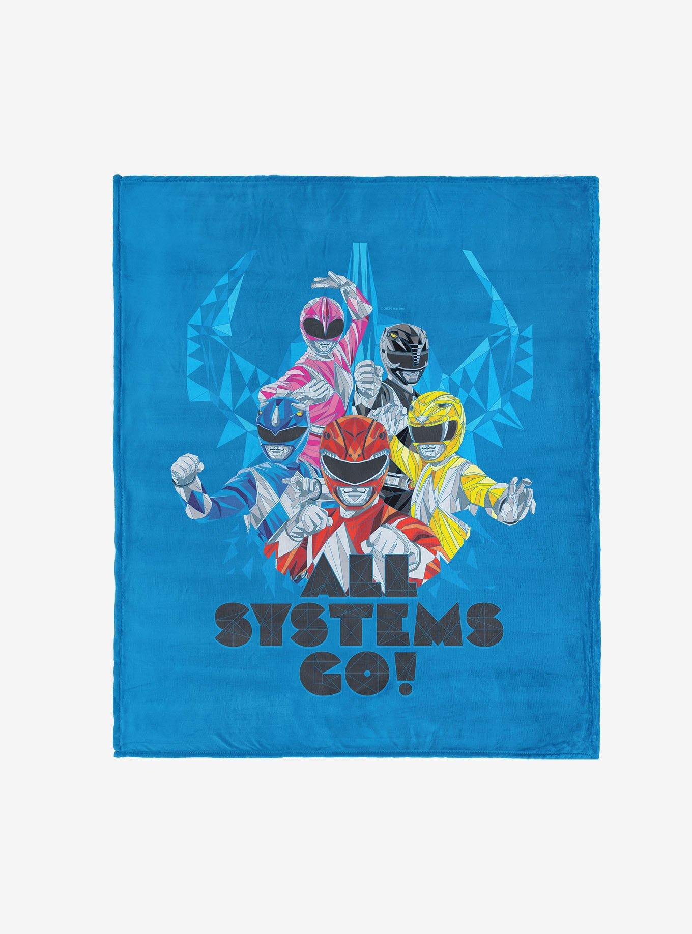 Mighty Morphin Power Rangers All Systems Go 50x60" Silk Touch Throw Blanket, , hi-res