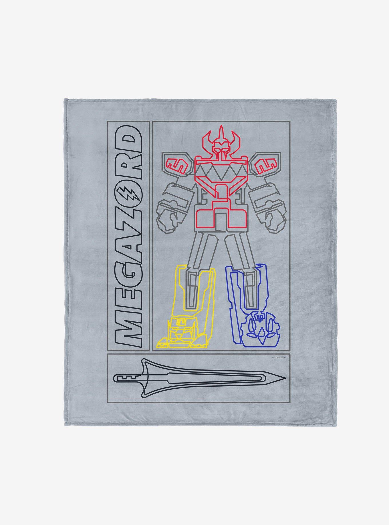 Mighty Morphin Power Rangers Megazord 50x60" Silk Touch Throw Blanket, , hi-res