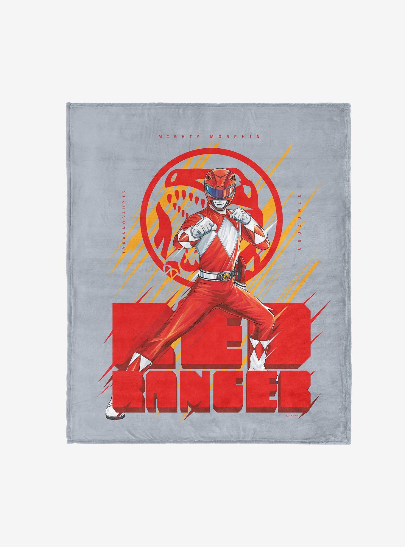 Mighty Morphin Power Rangers Red Ranger 50x60" Silk Touch Throw Blanket, , hi-res