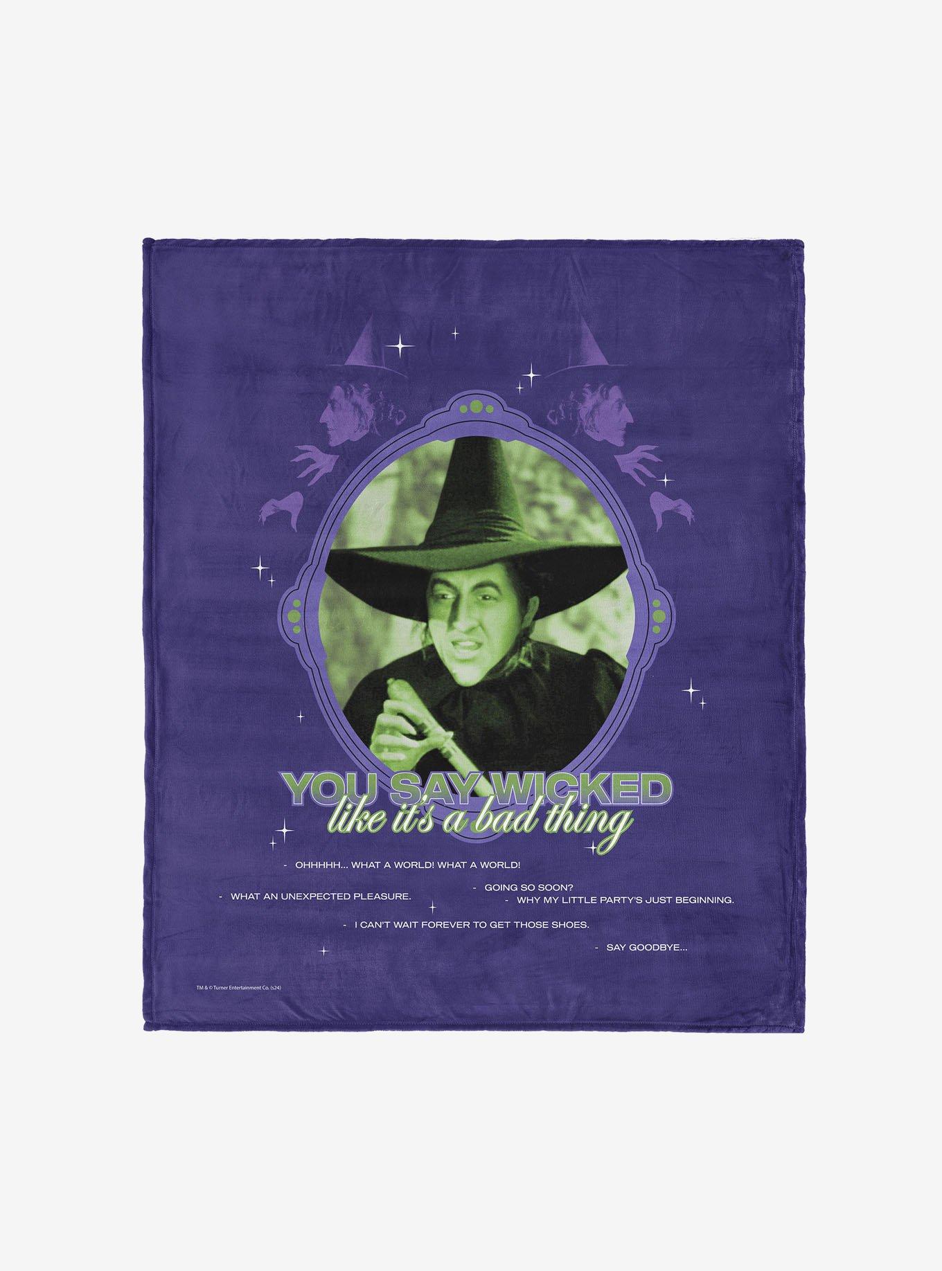The Wizard of Oz Wicked Bad 50x60" Silk Touch Throw Blanket, , hi-res