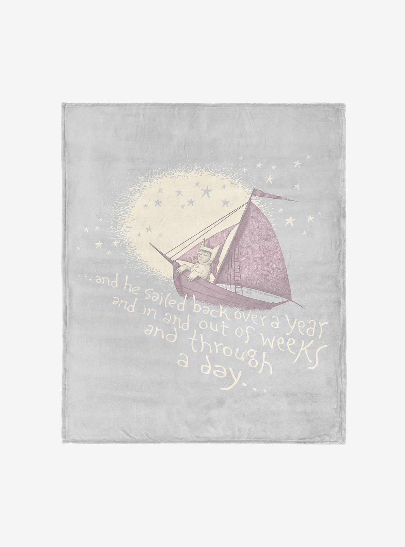 Where The Wild Things Are He Sailed 50x60" Silk Touch Throw Blanket, , hi-res