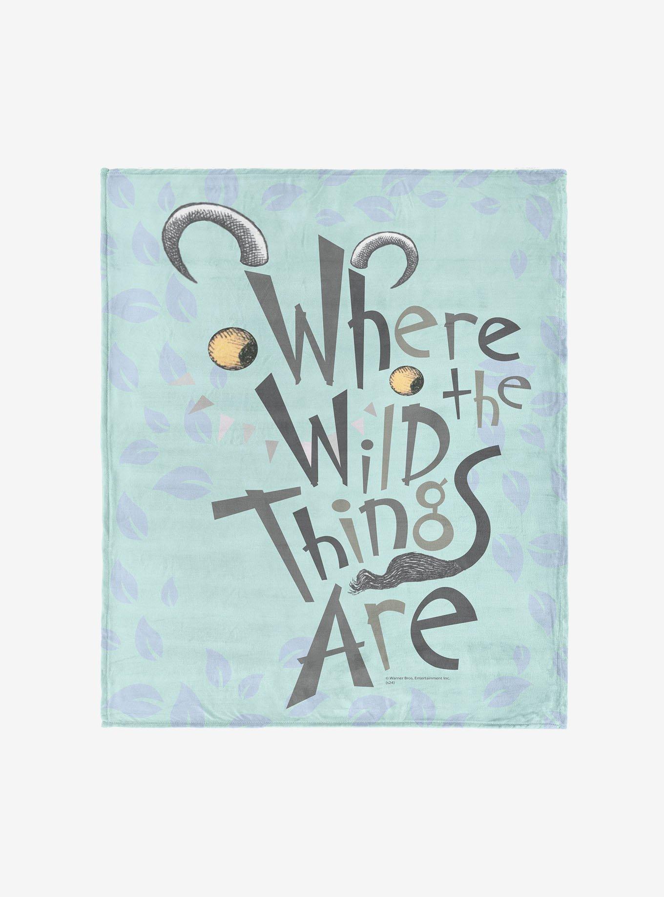 Where The Wild Things Are In The Leaves 50x60" Silk Touch Throw Blanket, , hi-res