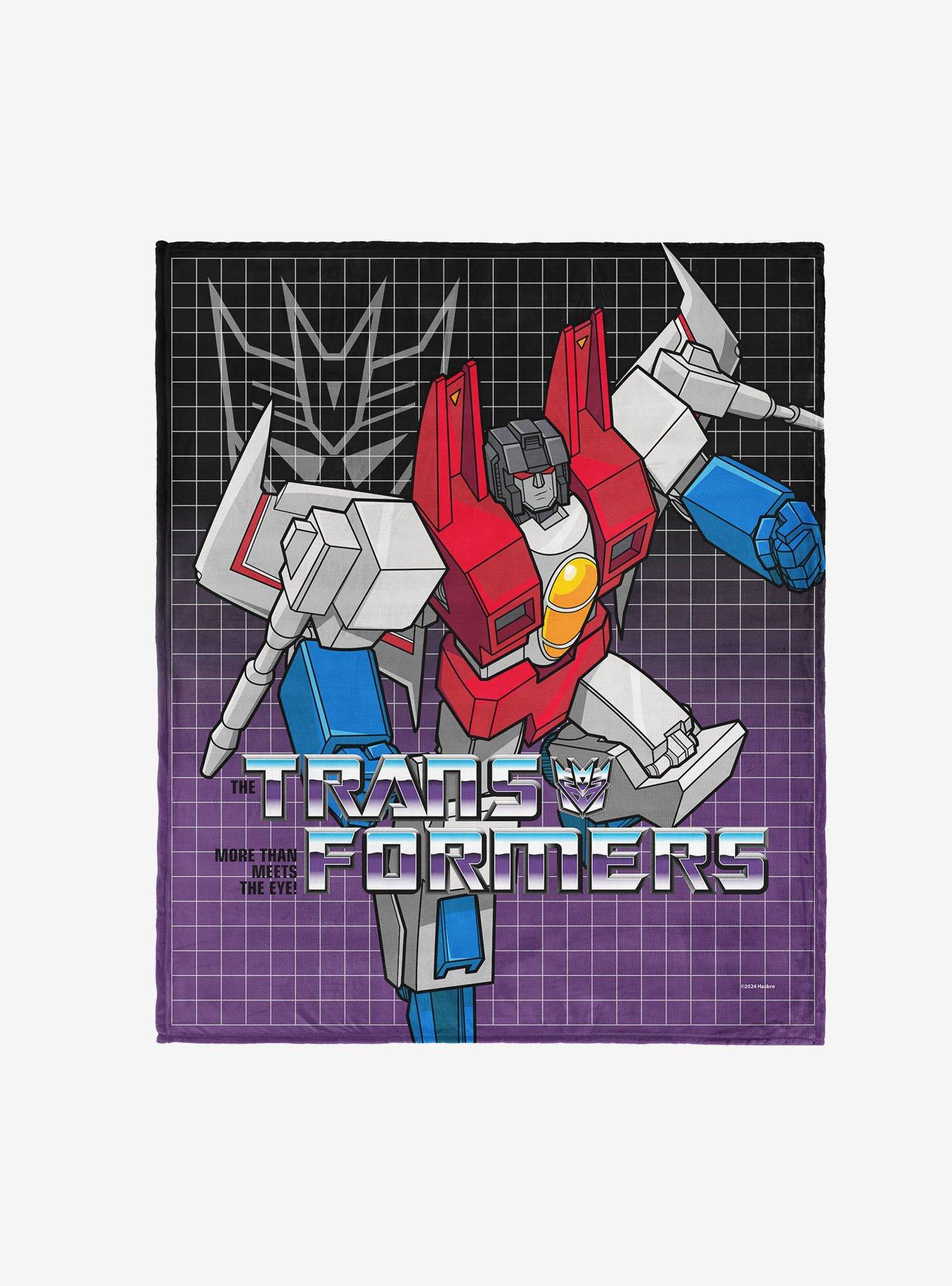 Transformers G1 Grid Starscream 50x60" Silk Touch Throw Blanket, , hi-res