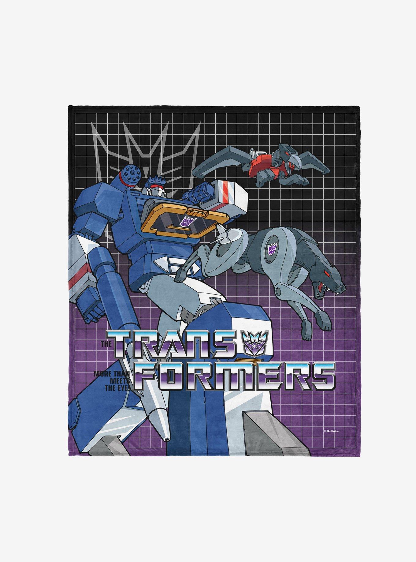 Transformers G1 Grid Soundwave 50x60" Silk Touch Throw Blanket, , hi-res