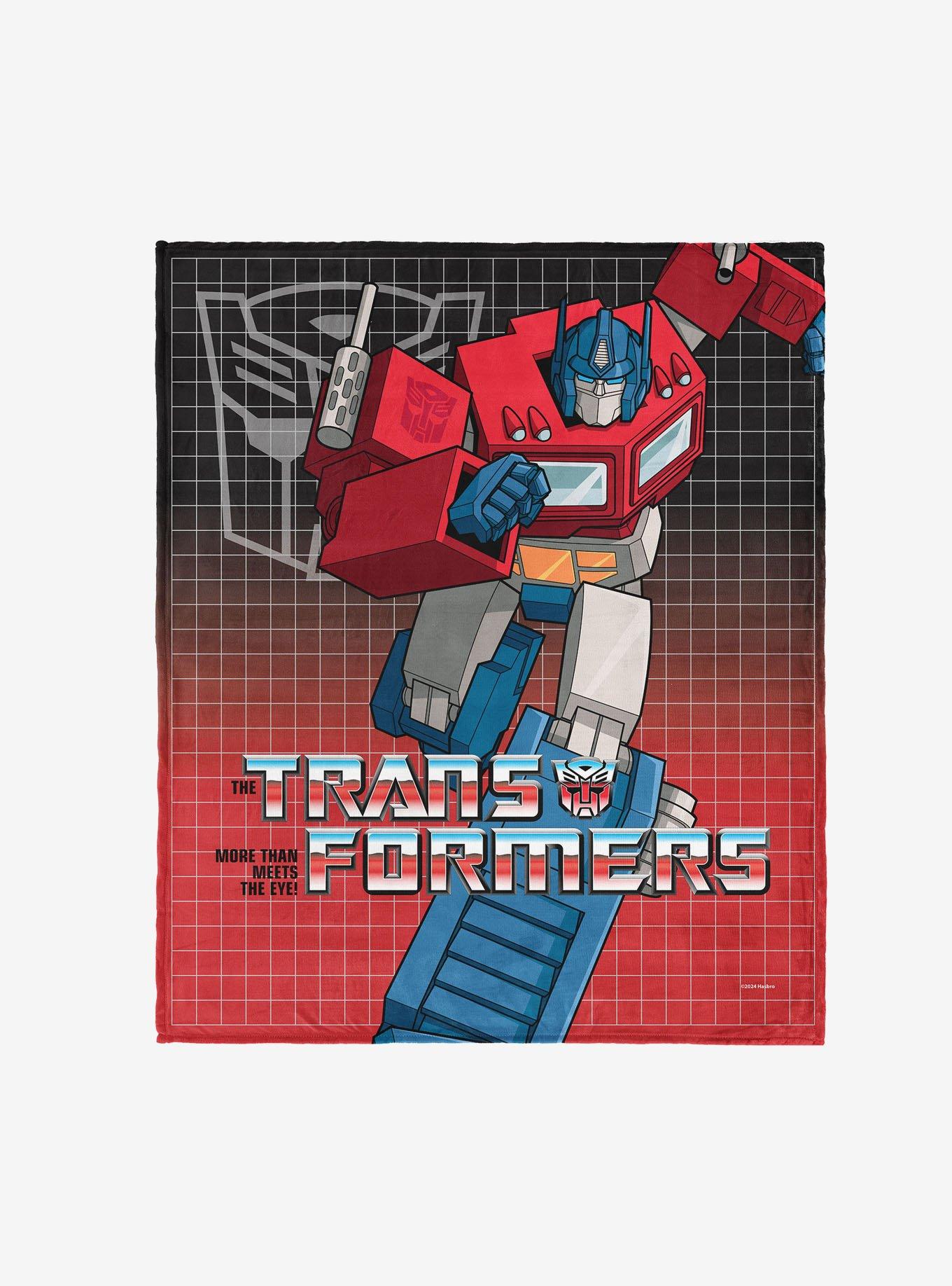 Transformers G1 Grid Optimus Prime 50x60" Silk Touch Throw Blanket, , hi-res