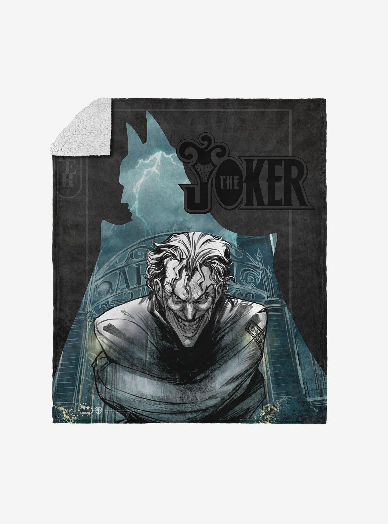 DC Comics Joker's Embrace Silk Touch Sherpa Throw Blanket, , hi-res