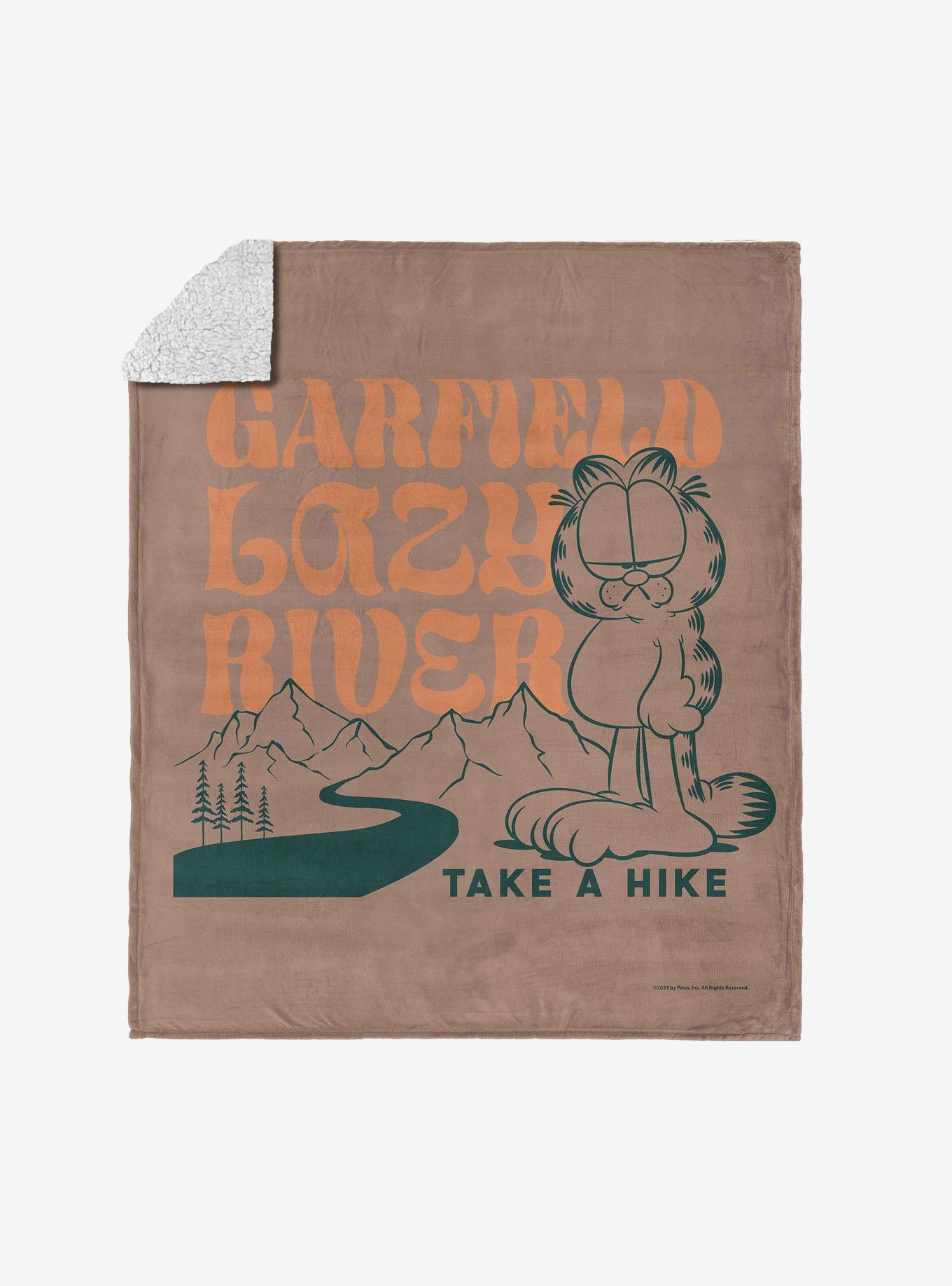 Garfield Take A Hike Silk Touch Sherpa Throw Blanket, , hi-res