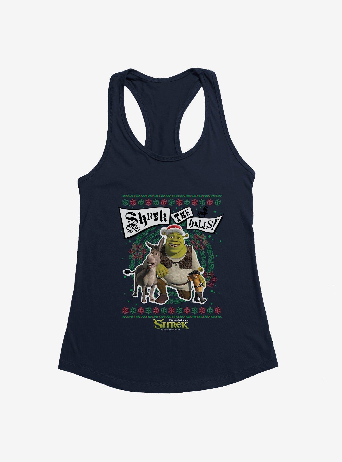 Shrek The Halls! Ugly Christmas Sweater Girls Tank, , hi-res