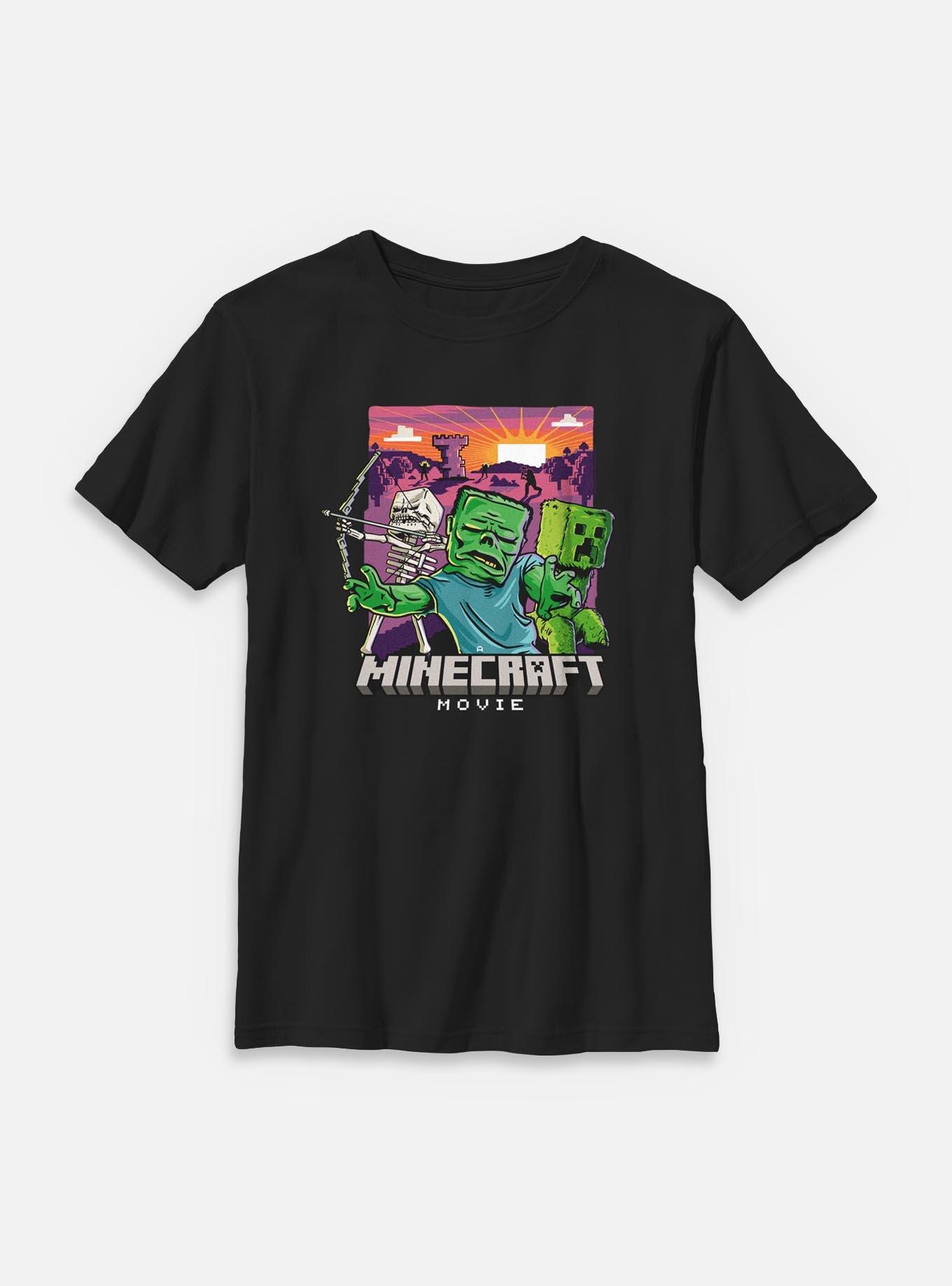 A Minecraft Movie Classic Monsters Youth T-Shirt, , hi-res