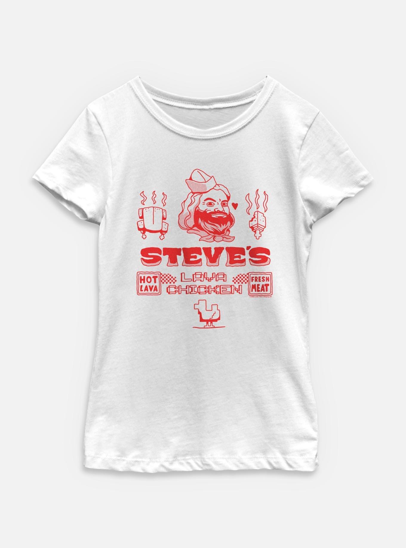 A Minecraft Movie Steve's Lava Chicken Youth Girls T-Shirt, , hi-res