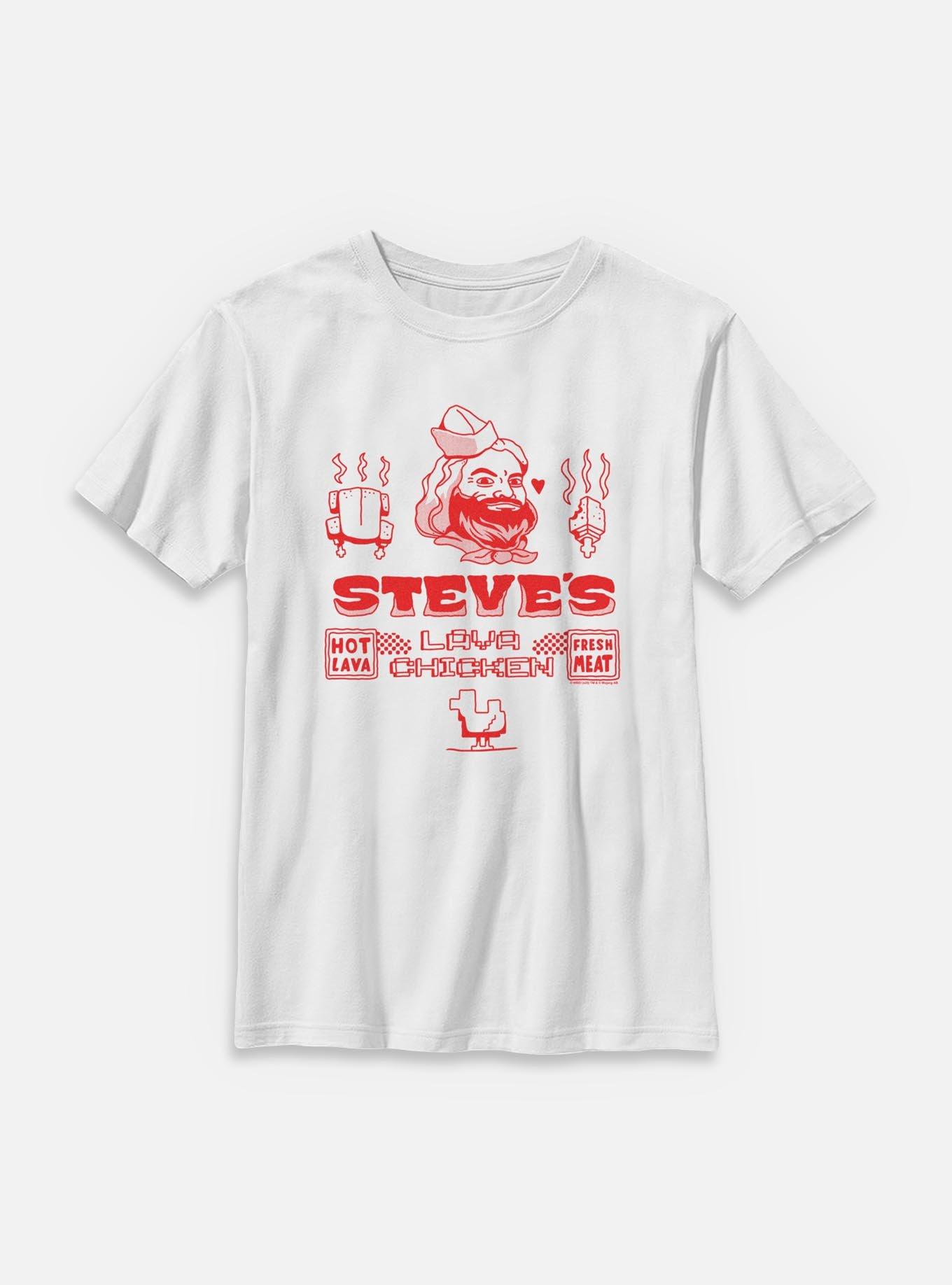 A Minecraft Movie Steve's Lava Chicken Youth T-Shirt, , hi-res