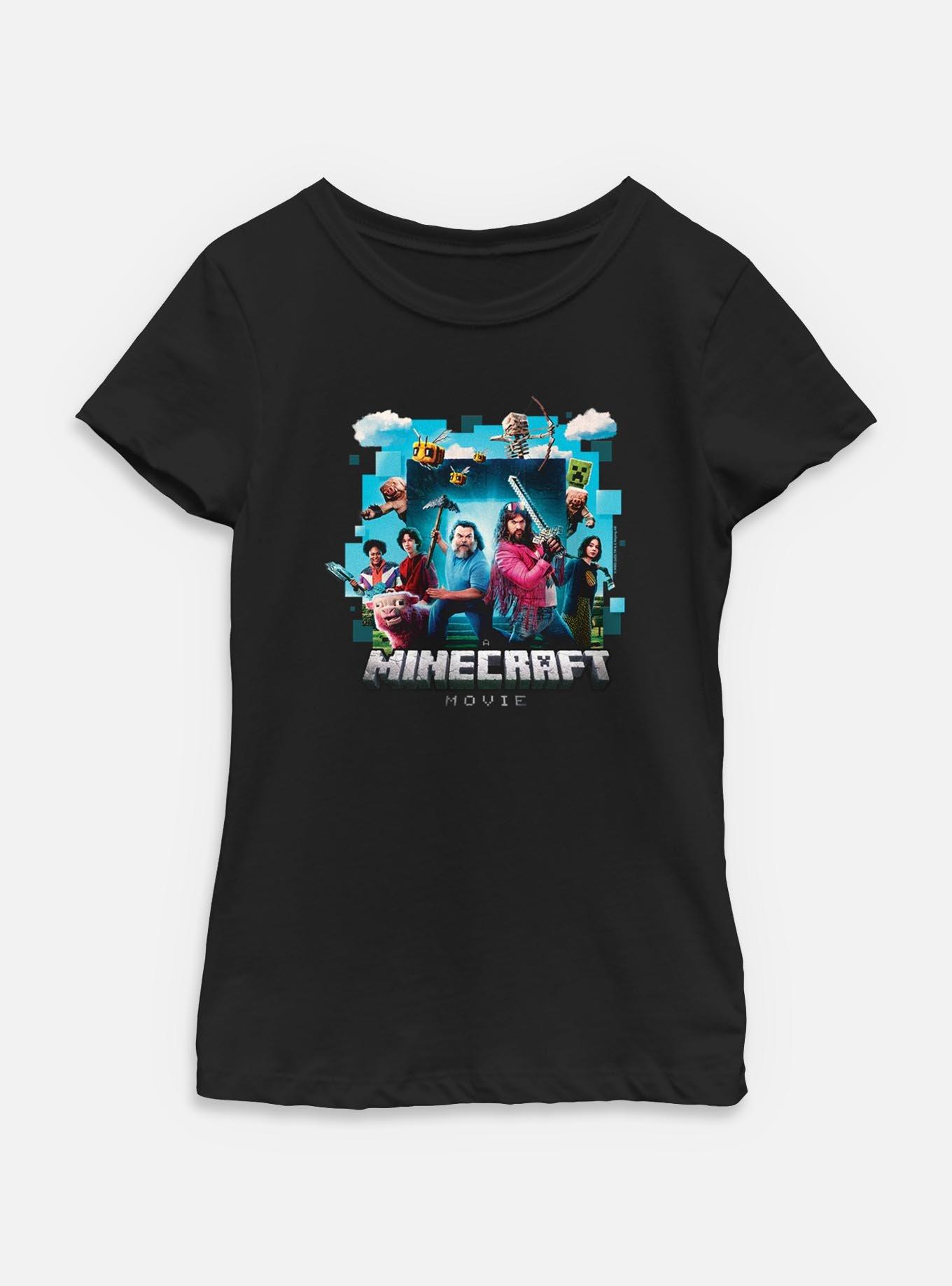 A Minecraft Movie Adventure Gang Youth Girls T-Shirt, , hi-res