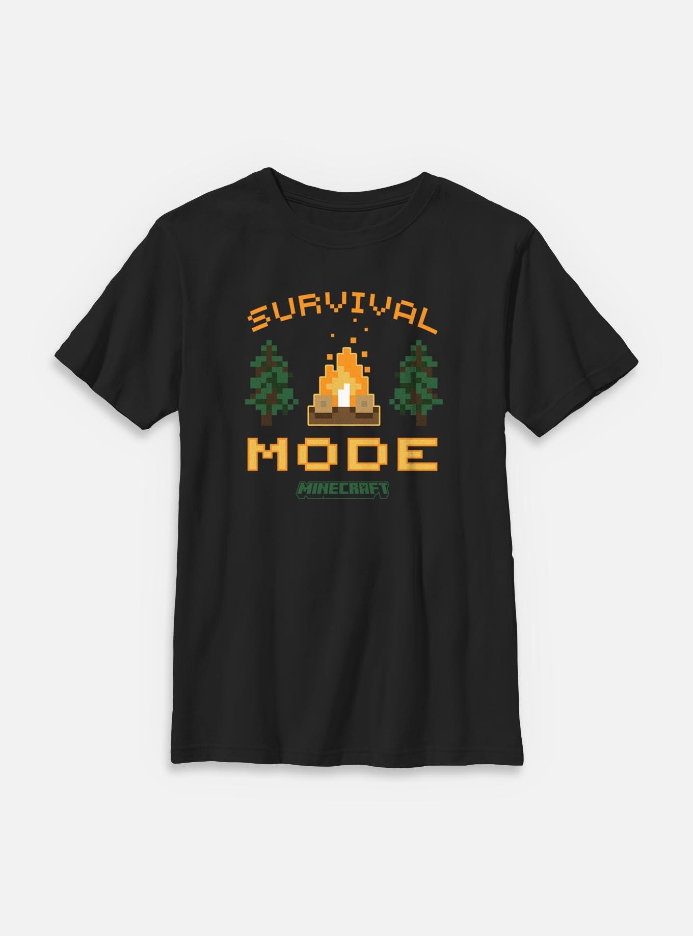 Minecraft Camp Fire Survival Youth T-Shirt, , hi-res