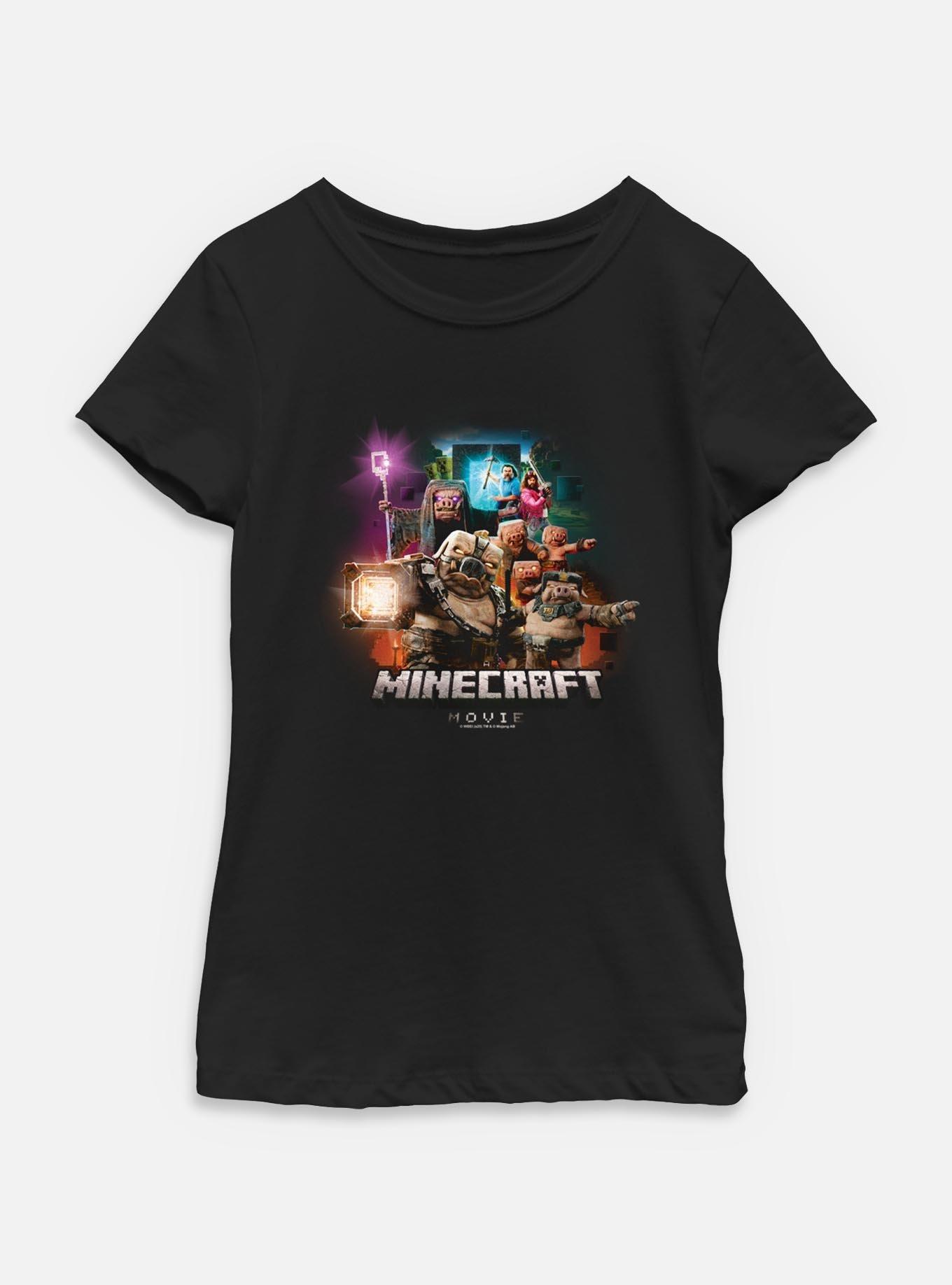A Minecraft Movie Piglins Vs Heroes Youth Girls T-Shirt, , hi-res