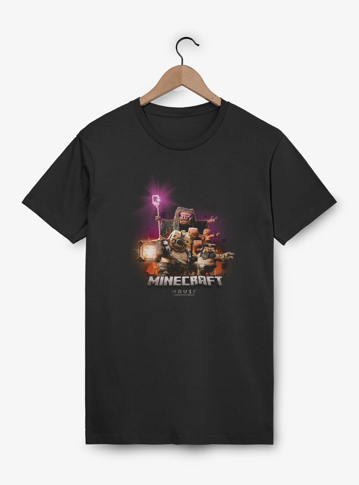 A Minecraft Movie Piglins Attack T-Shirt,All Products : American Fashion Style Bags On Sale