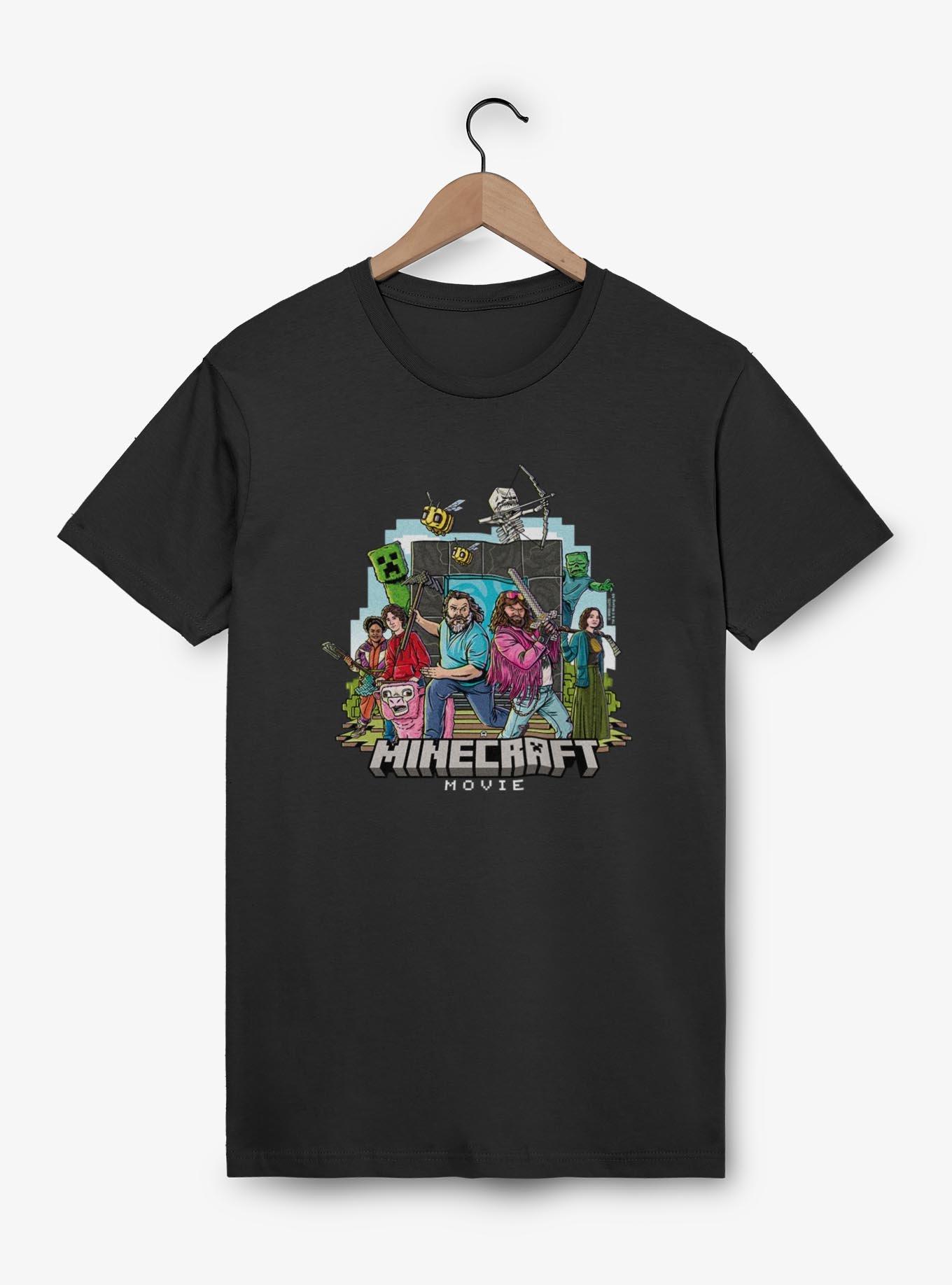 A Minecraft Movie Group T-Shirt, BLACK, hi-res