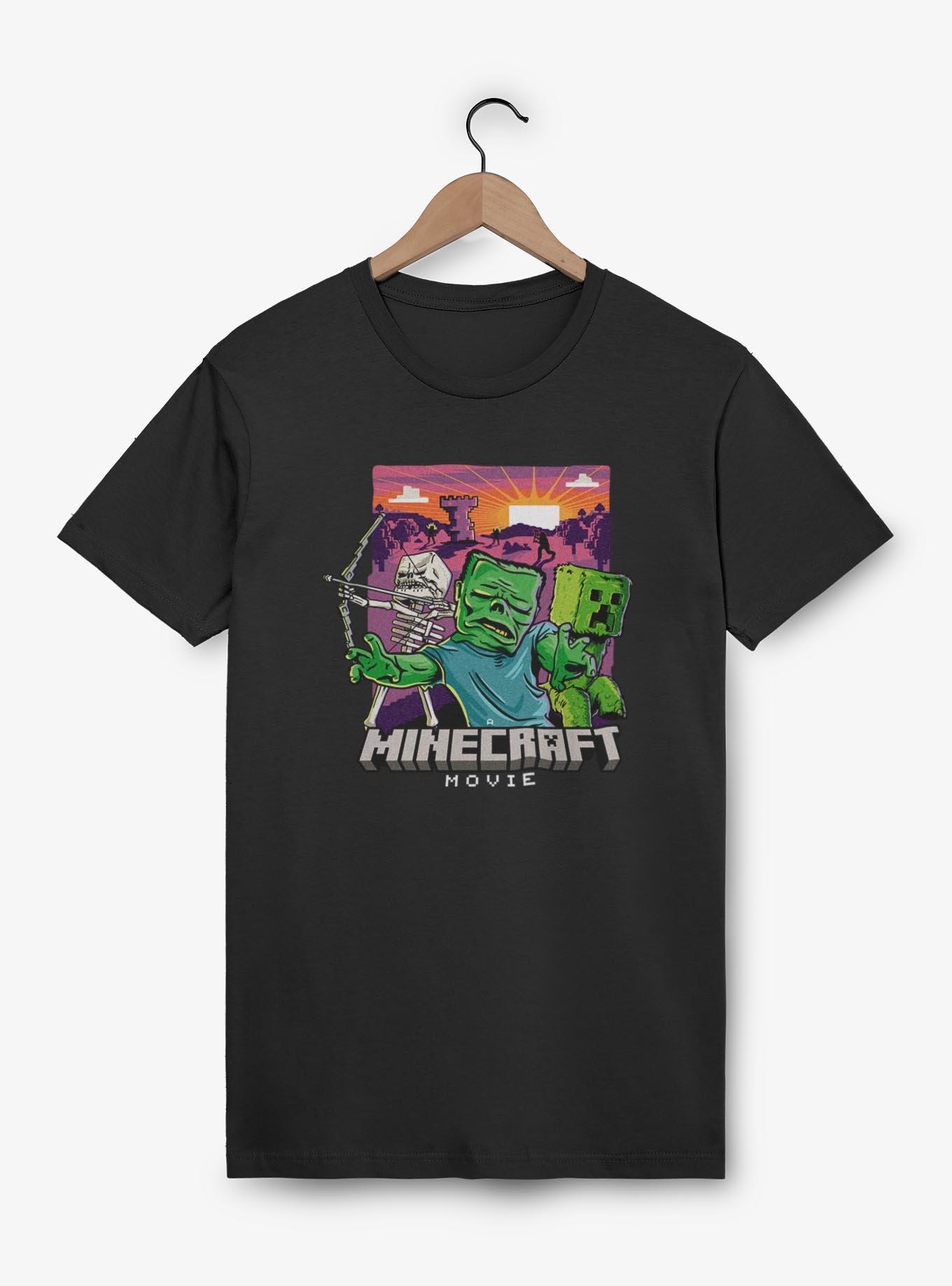A Minecraft Movie Classic Monsters T-Shirt,All Products : American Fashion Style Bags On Sale