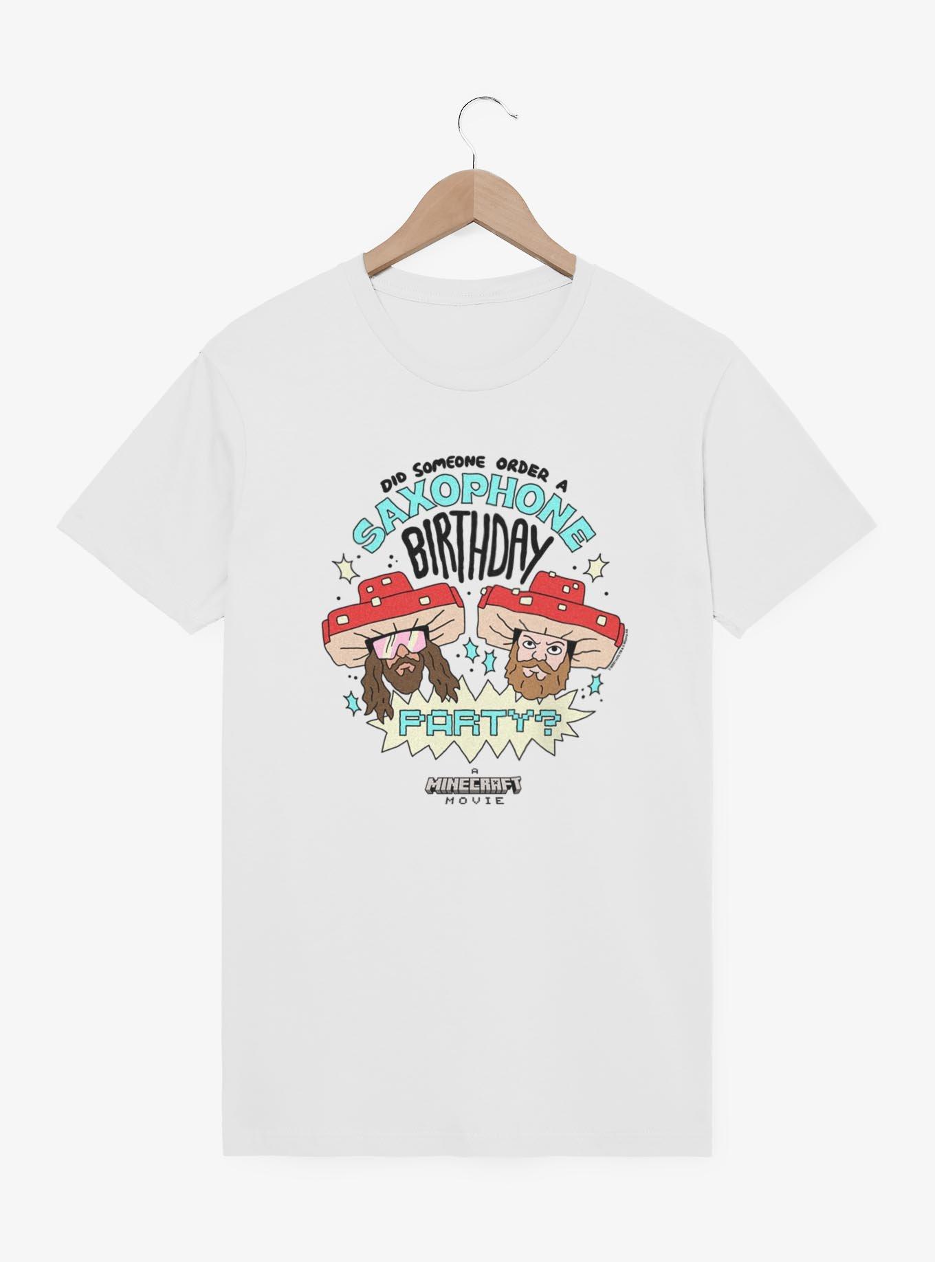 A Minecraft Movie Saxophone Birthday T-Shirt,All Products : American Fashion Style Bags On Sale