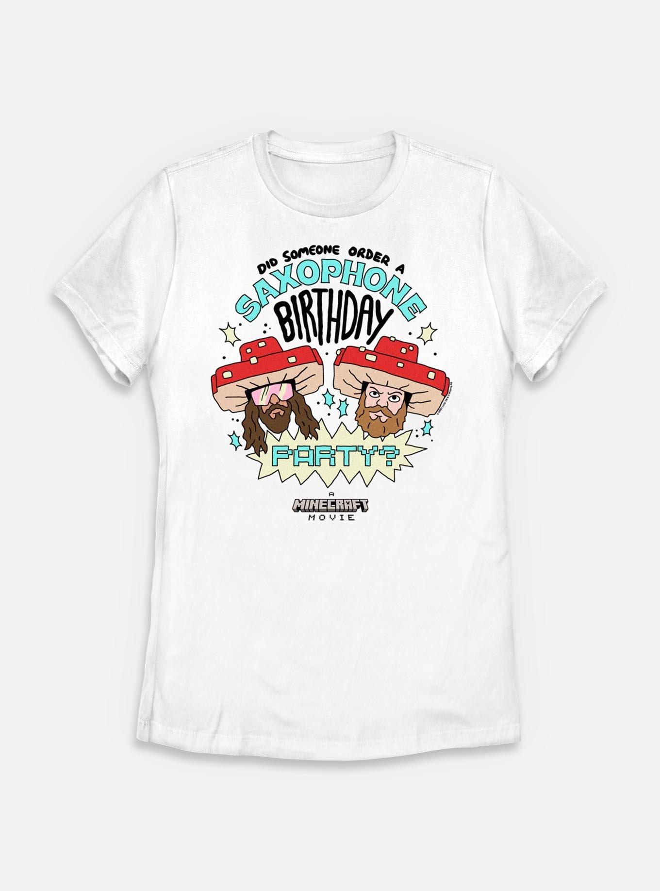A Minecraft Movie Saxophone Birthday Womens T-Shirt,All Products : American Fashion Style Bags On Sale