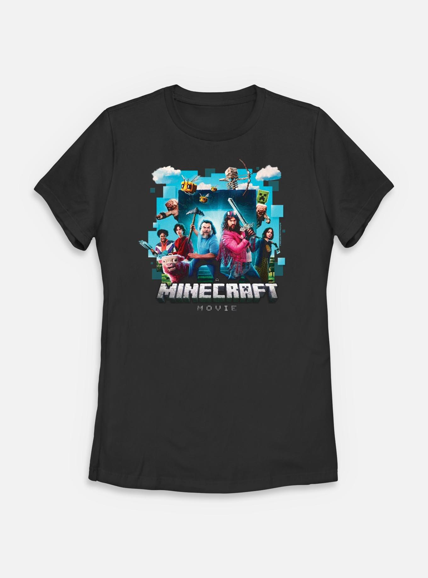 A Minecraft Movie Adventure Gang Womens T-Shirt,Specials : American Fashion Style Bags On Sale