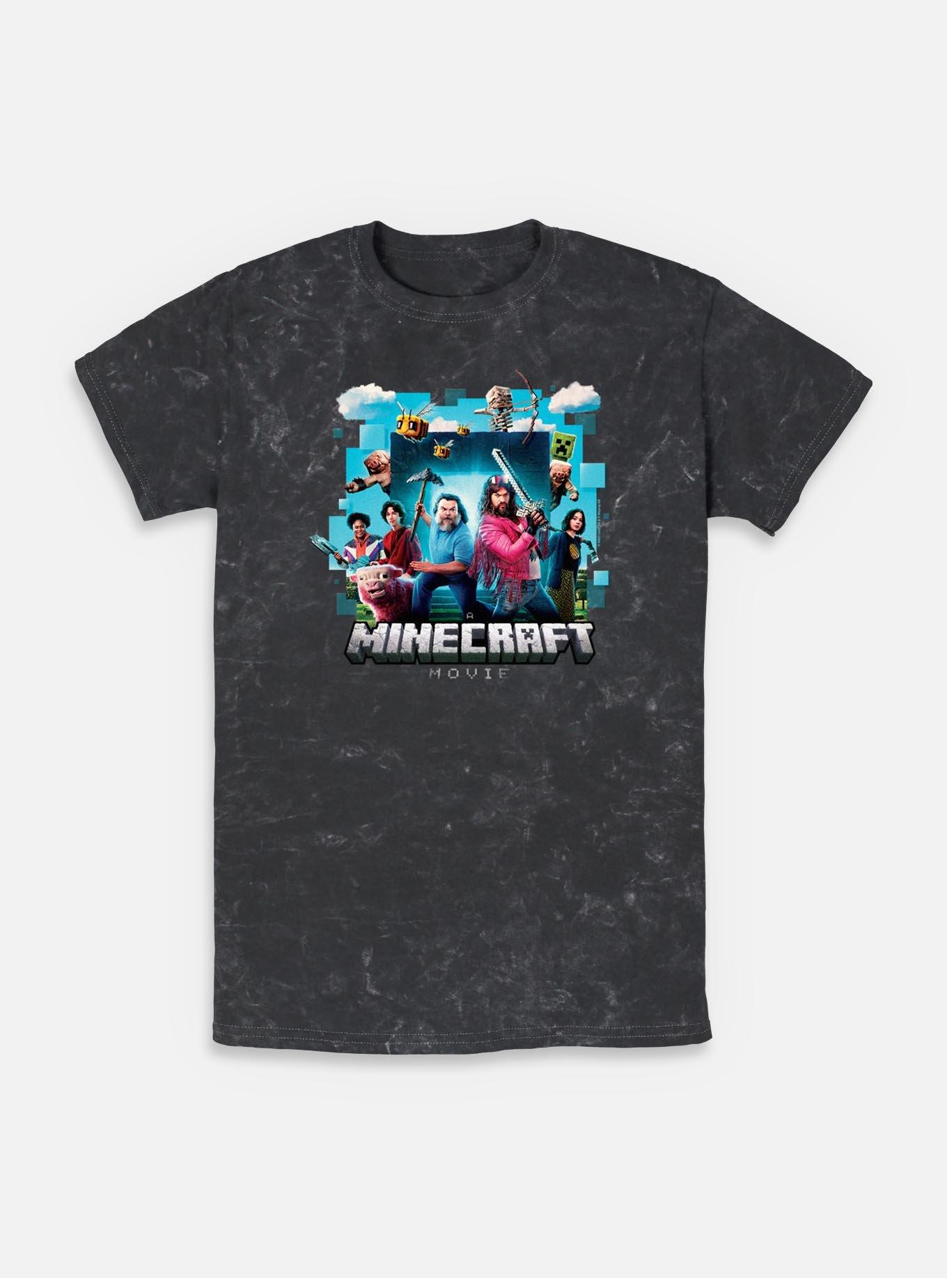 A Minecraft Movie Adventure Gang Mineral Wash T-Shirt, , hi-res