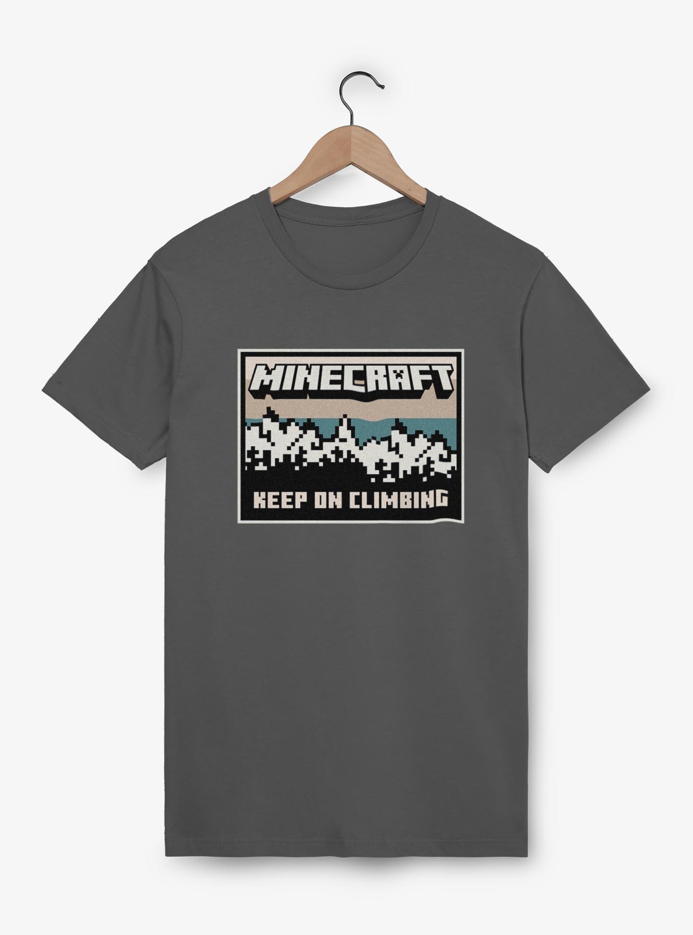 Minecraft Keep On Climbing T-Shirt, CHARCOAL, hi-res