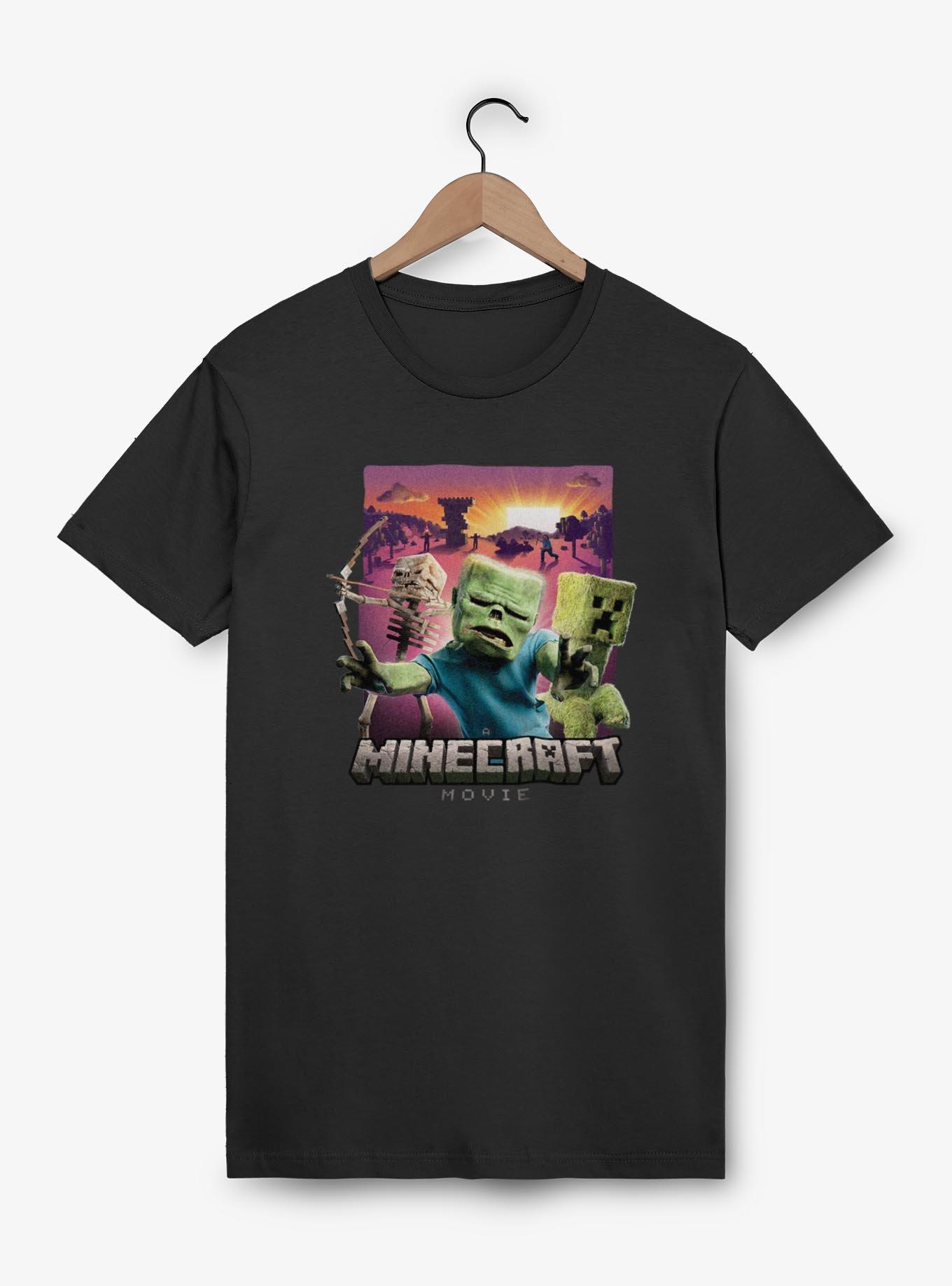 A Minecraft Movie Classic Monsters T-Shirt,All Products : American Fashion Style Bags On Sale
